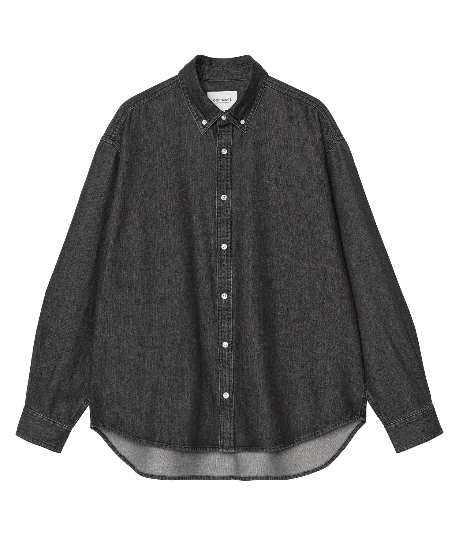 Carhartt WIP Lucas Hemd black stone washed Herren M