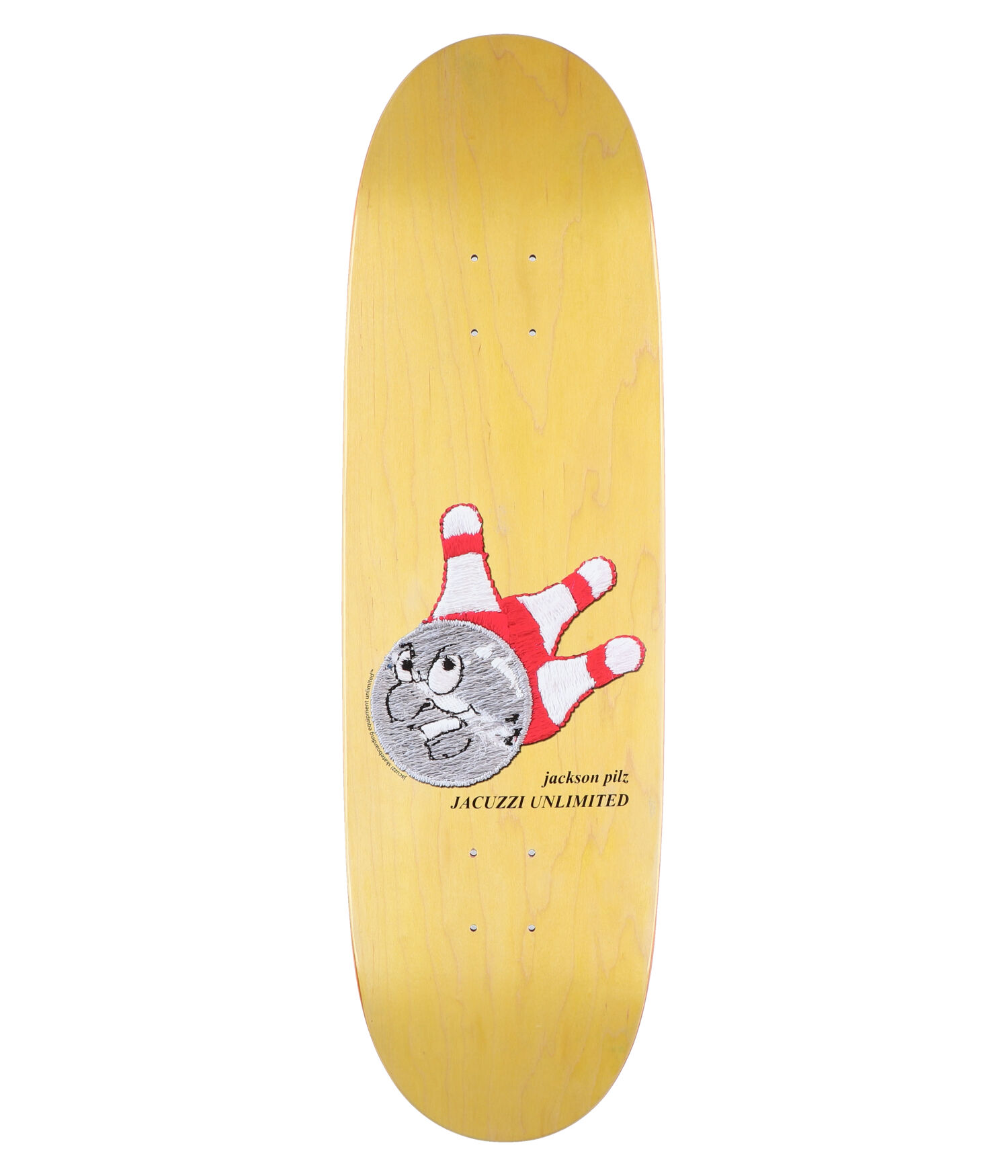 Jacuzzi Pilz Bowler 9.125" Skateboard Deck multi