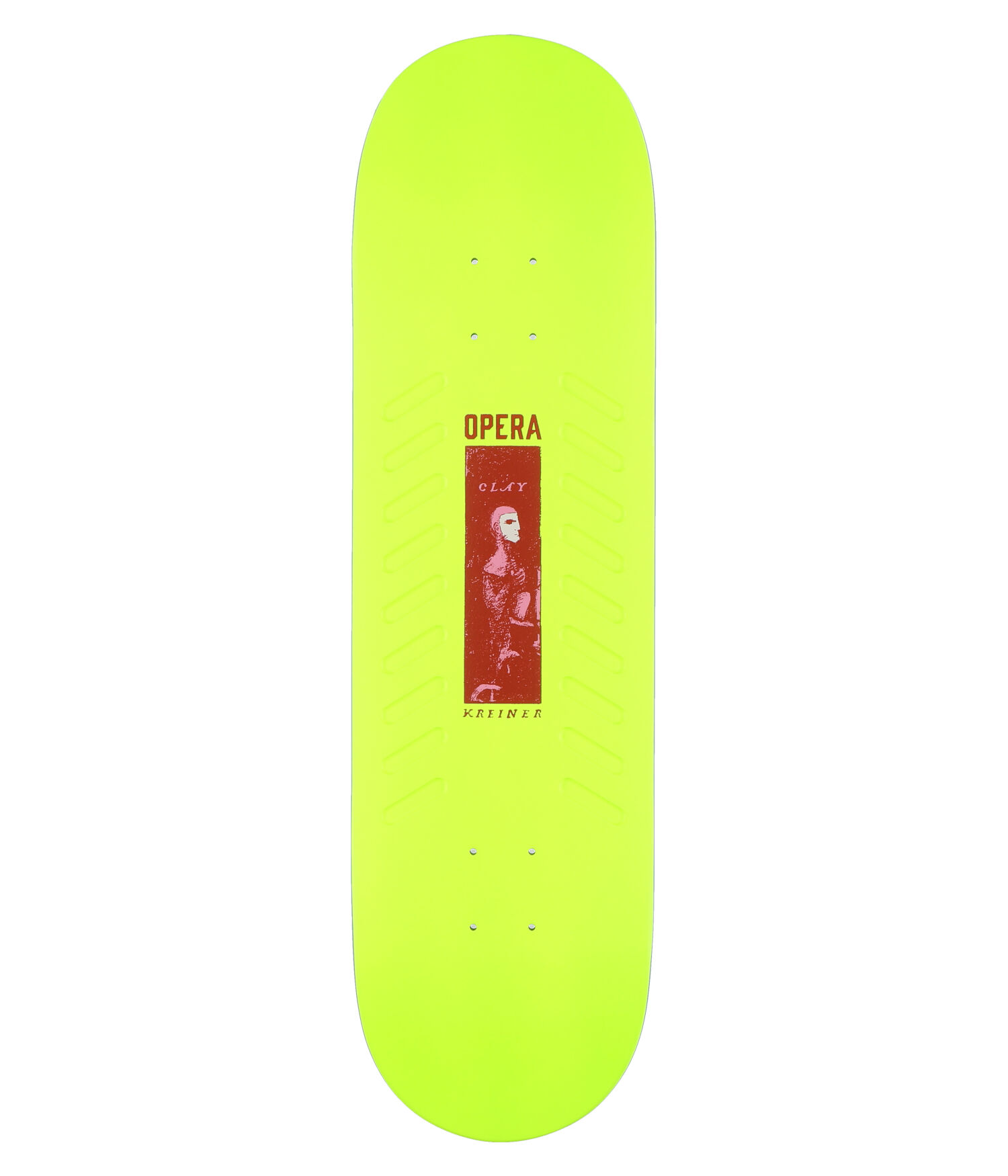 Opera Kreiner Grooves 8.5" Skateboard Deck neon yellow