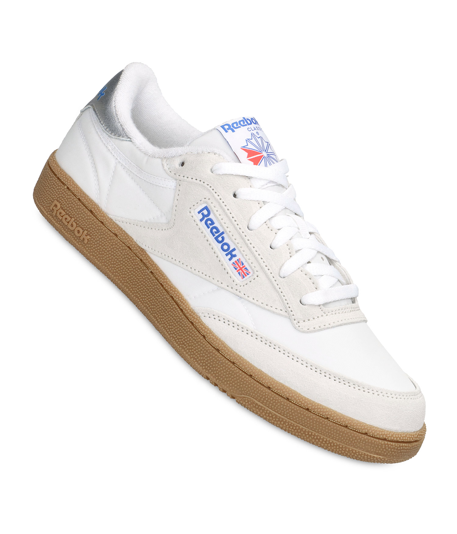Reebok Club C 85 Schuh white blue gum Herren US 8.5