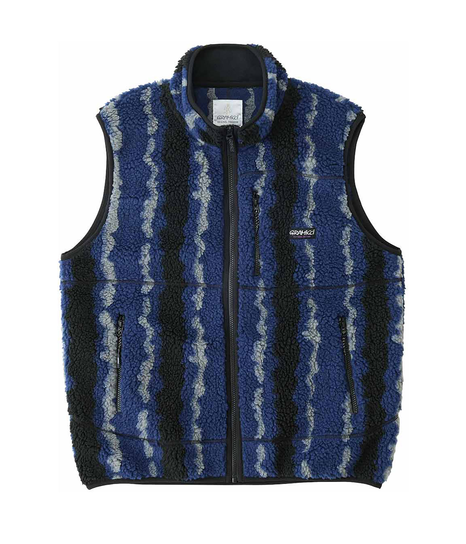 Gramicci Ripple Sherpa Weste navy ripple Herren S