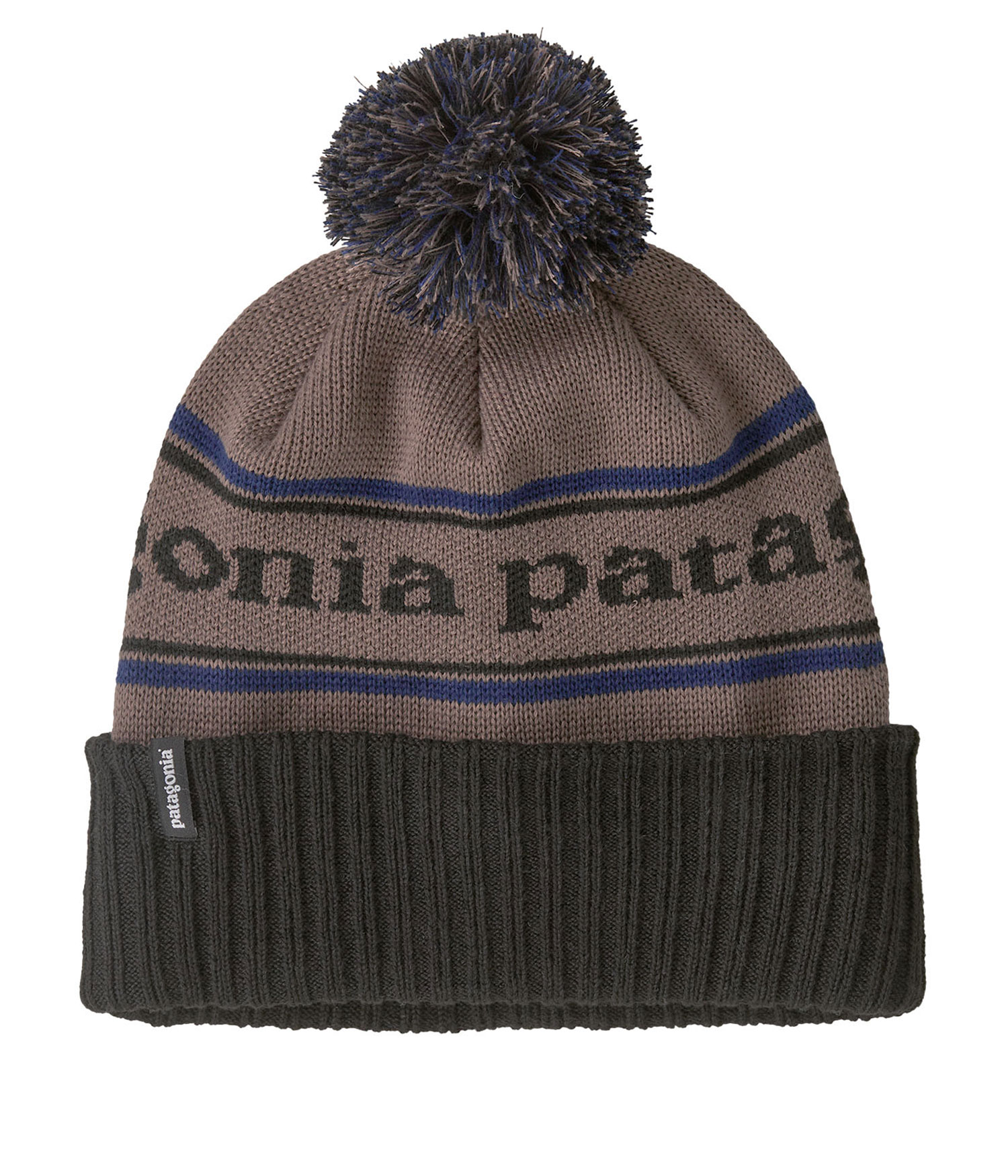 Patagonia Powder Town Mütze park stripe marlow brown