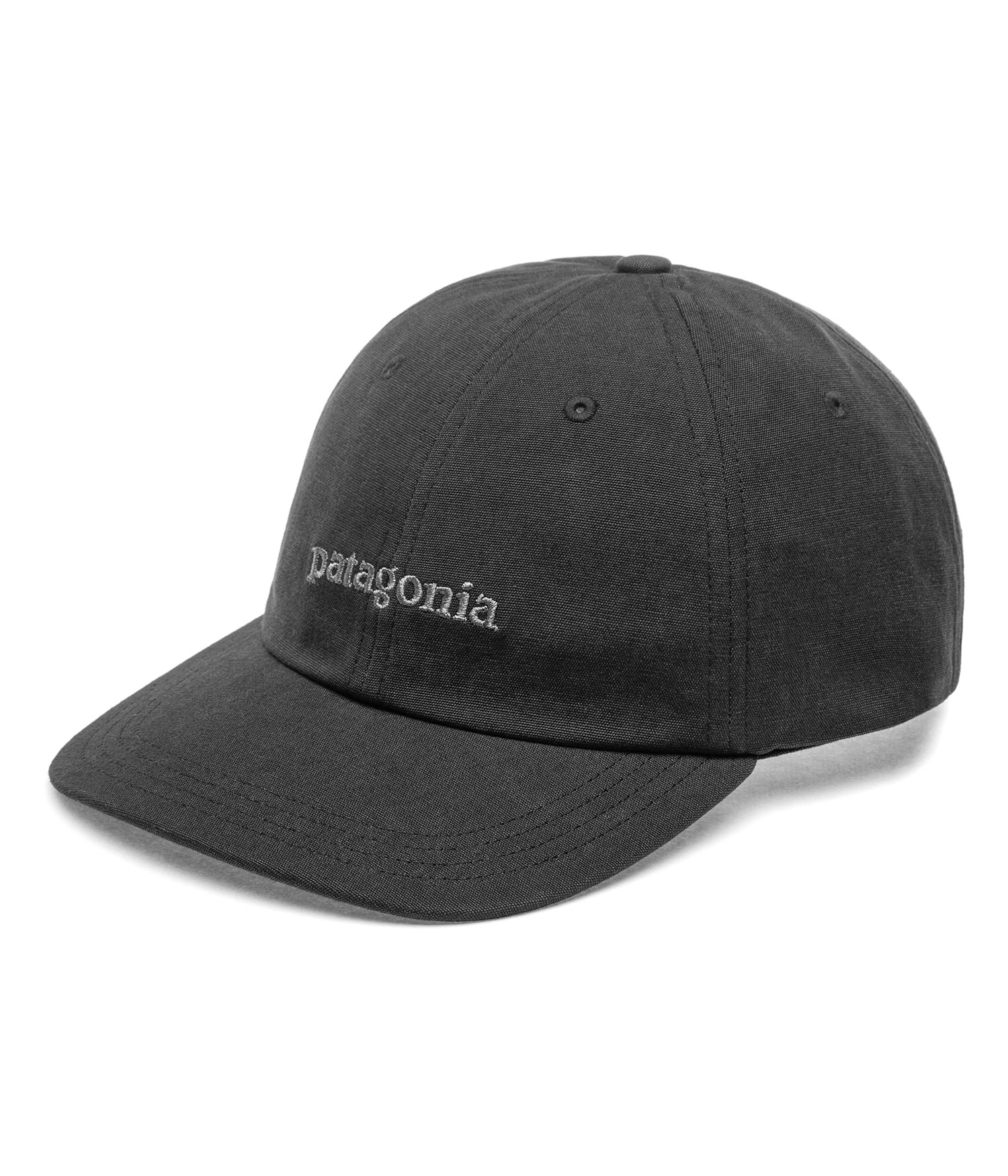 Patagonia Fitz Roy Icon Trad Cap text logo ink black