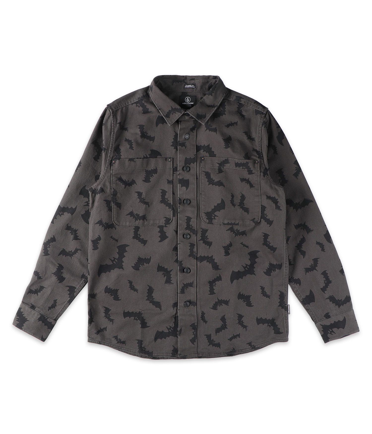 Volcom Featured Artist JJ Villard Hemd rinsed black Herren S