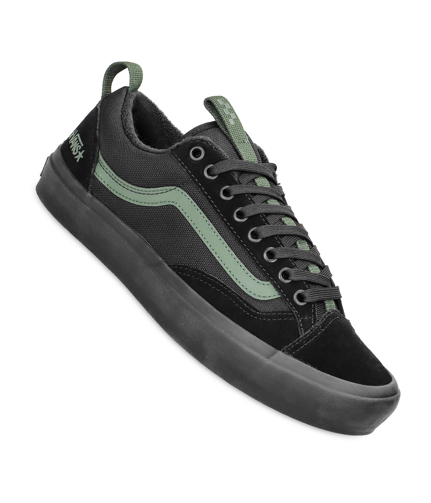 Vans Skate Old Skool 36+ Atiba Schuh black dark green Herren US 8