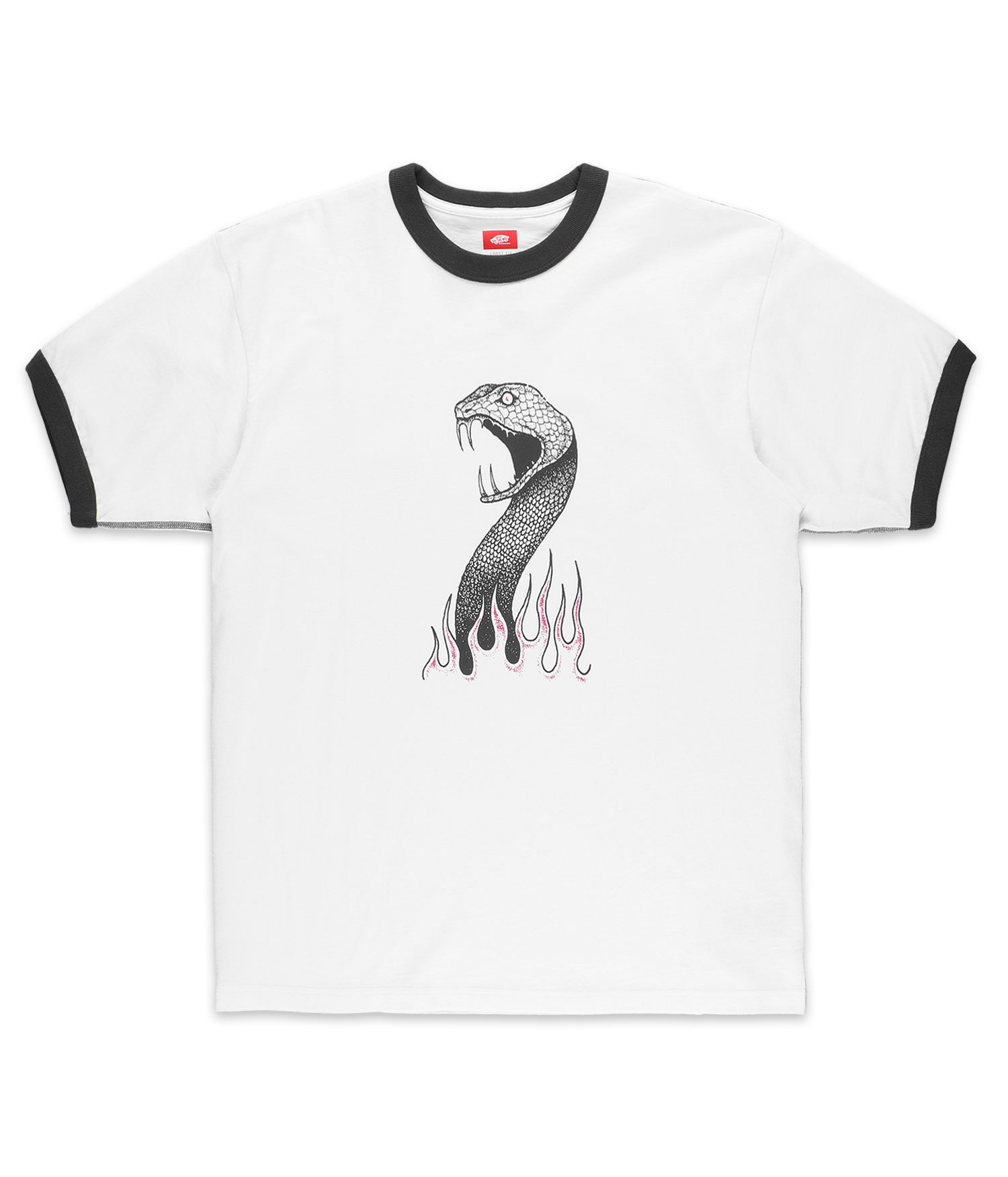 Vans Skate Mike G. Snake Flame Ringer T-Shirt marshmallow Herren M
