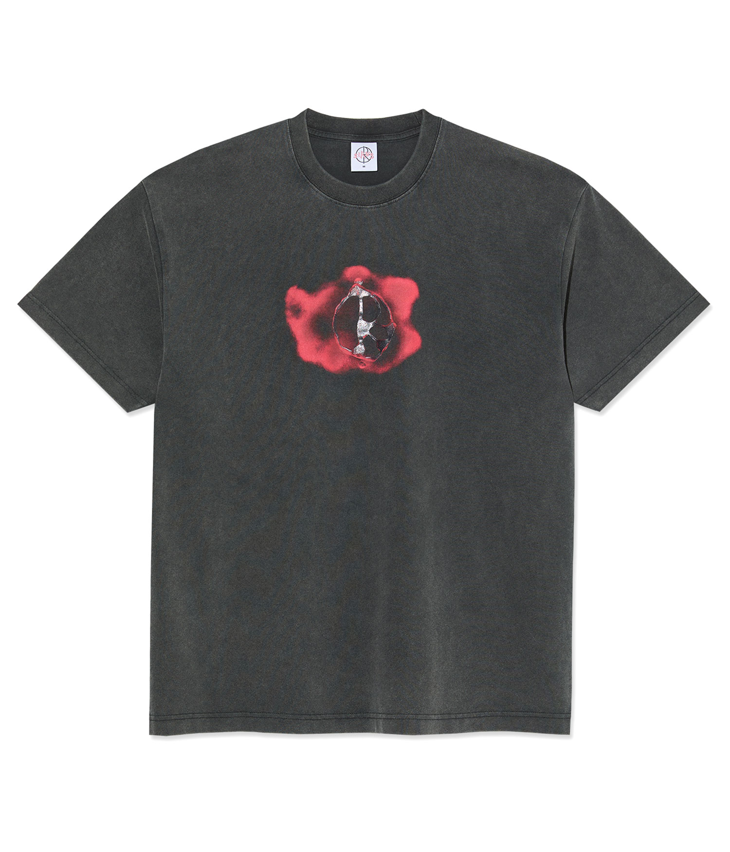 Polar Metal Logo T-Shirt silver black Herren S