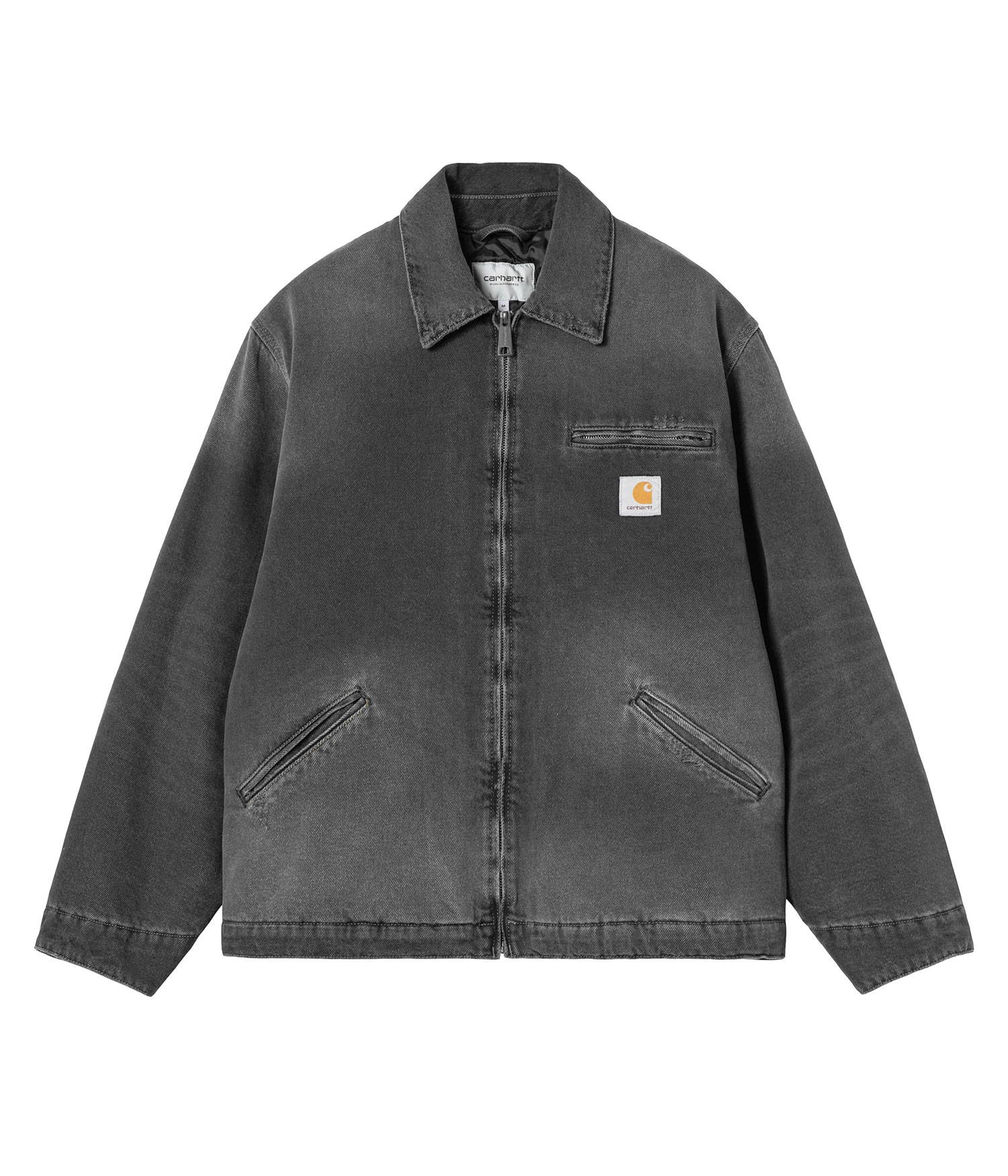Carhartt WIP OG Detroit Cotton Bradenton Jacke black grind wash Herren M