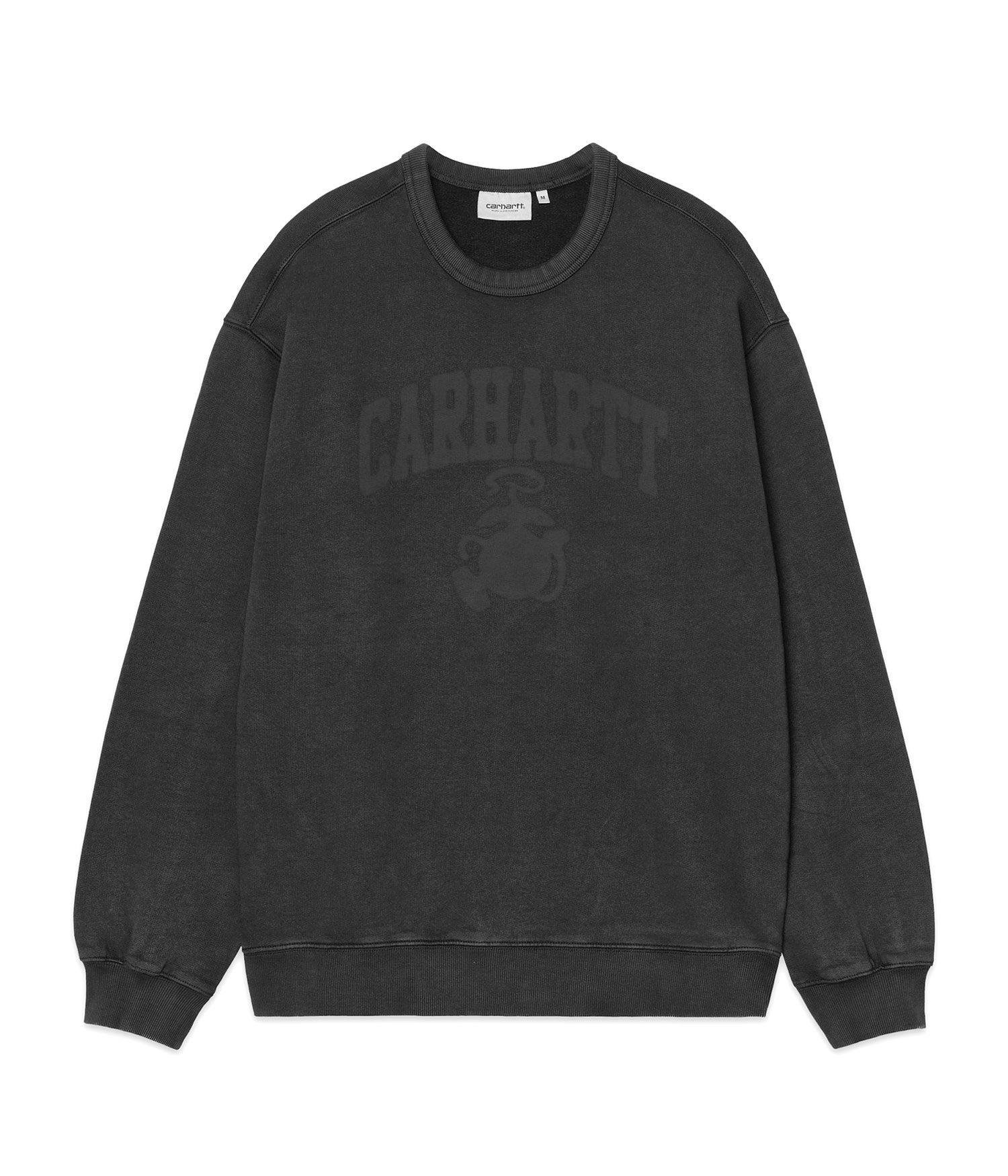 Carhartt WIP Faded Pond Corps Sweatshirt black heavy stone wash Herren M