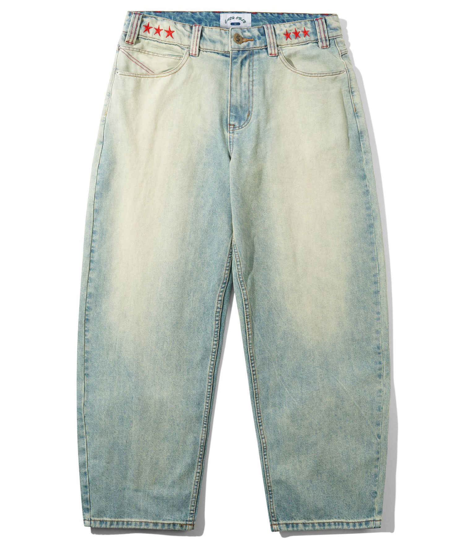 Cash Only Stars Denim Jeans sun fade wash Herren W36