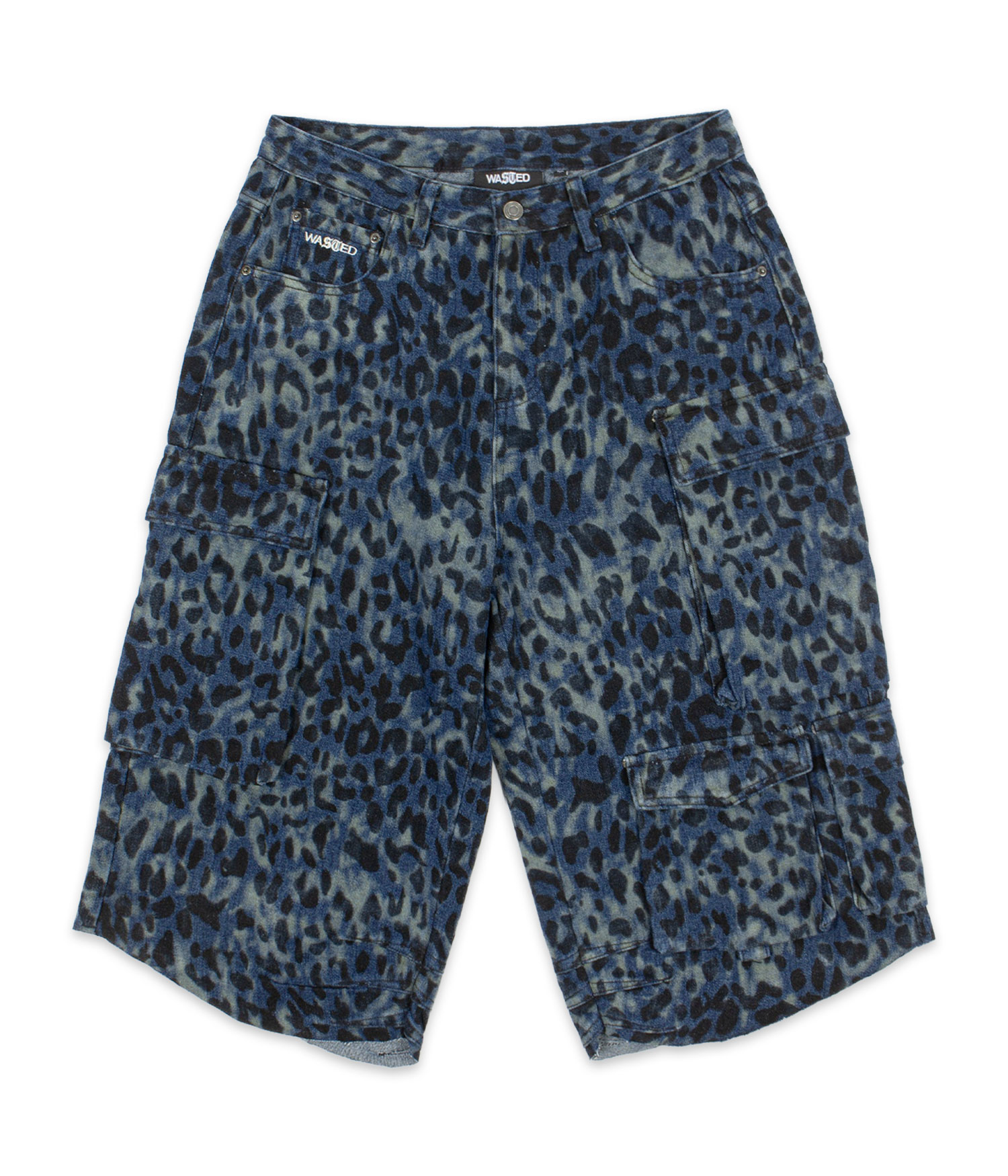 Wasted Paris Cheetah Grant Shorts blue camo Herren W34
