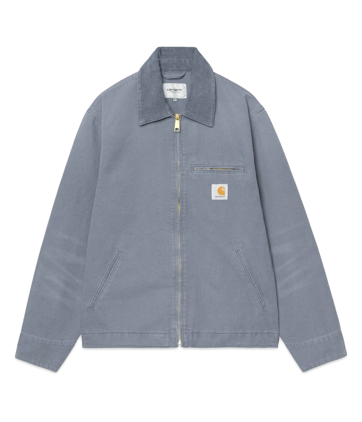 Carhartt WIP Detroit Organic Dearborn Jacke cozy blue stone canvas Herren L