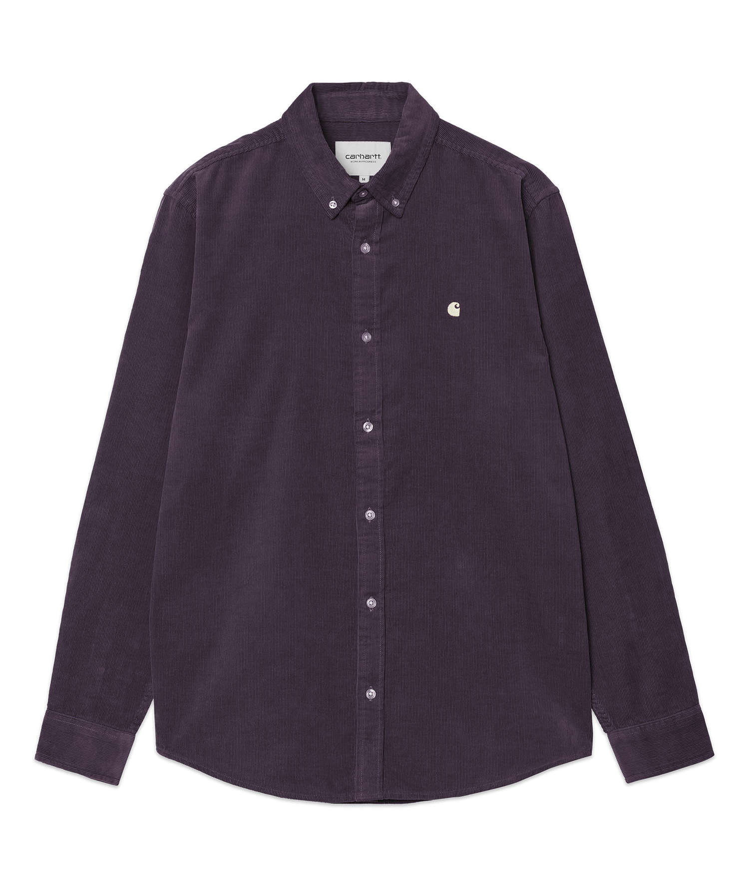 Carhartt WIP Madison Fine Cord Hemd shale wax Herren XXL