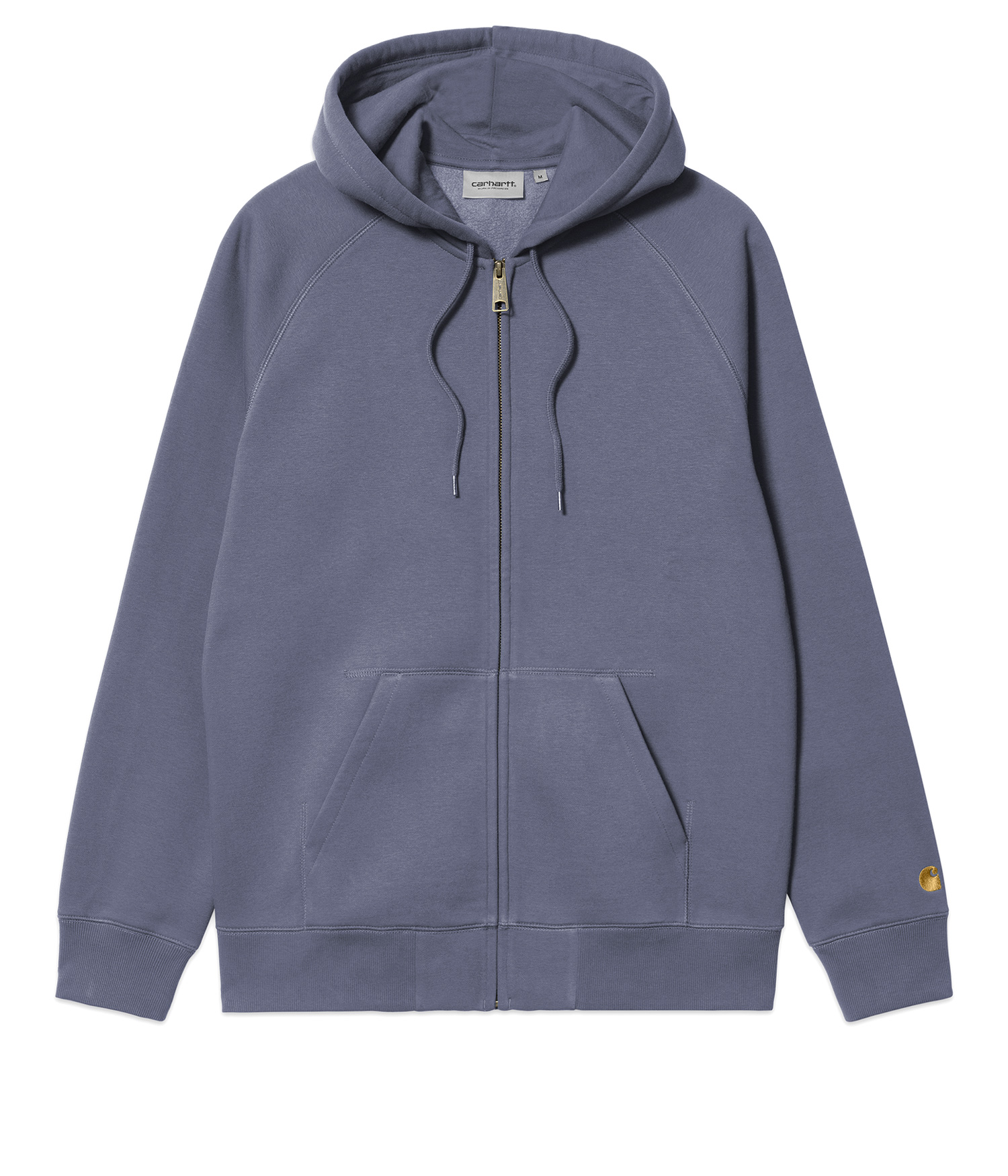 Carhartt WIP Chase Zip-Hoodie cozy blue gold Herren XL