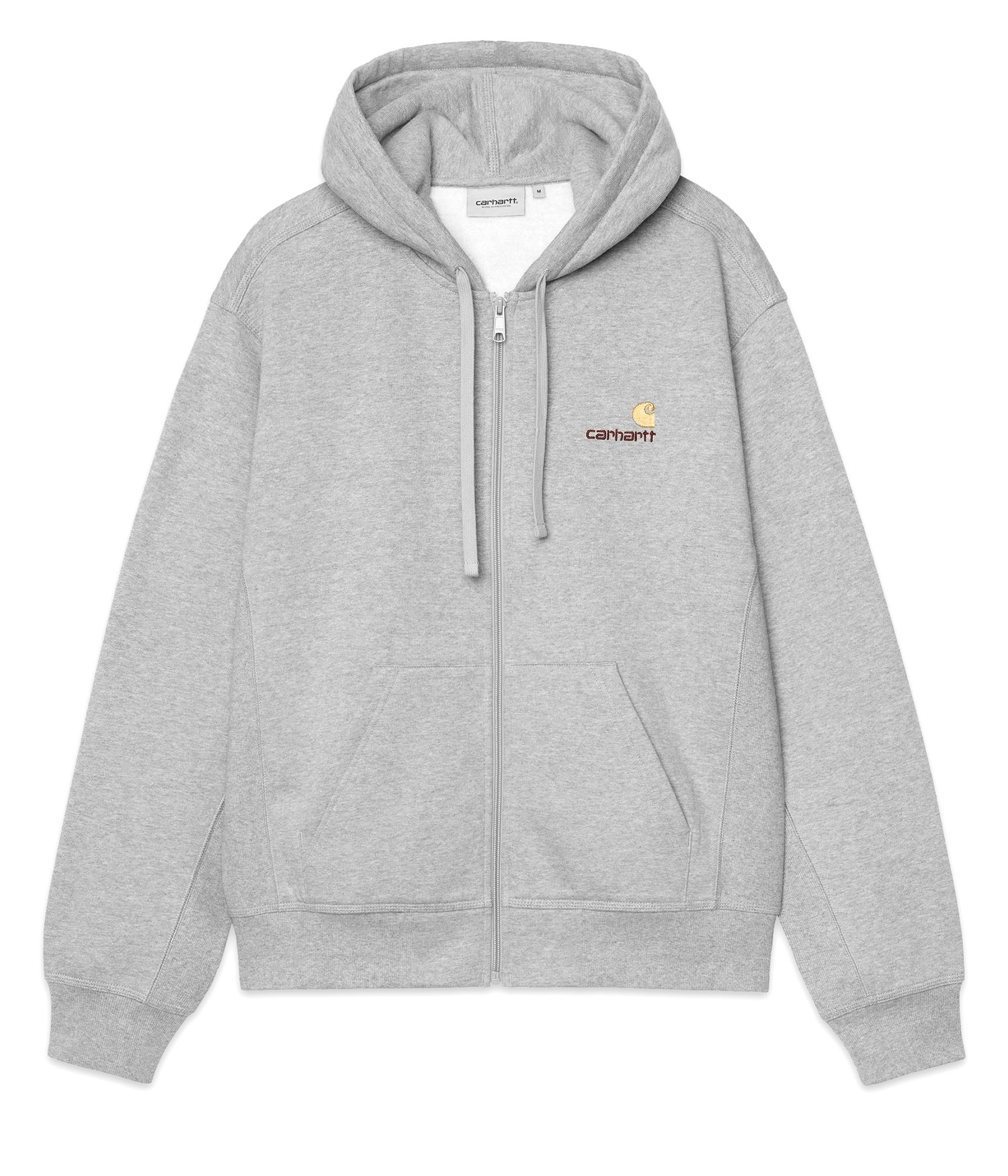 Carhartt WIP American Script Zip-Hoodie grey heather Herren XL