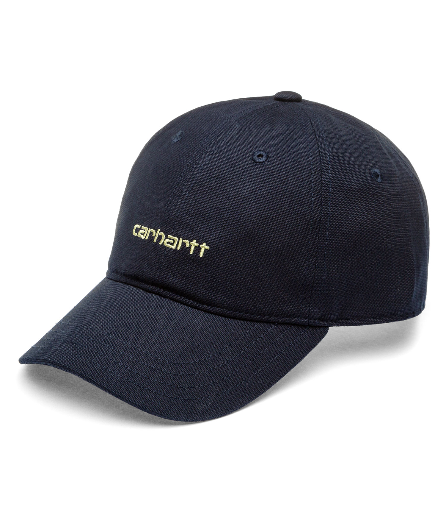 Carhartt WIP Canvas Script Cap deep night gentle green