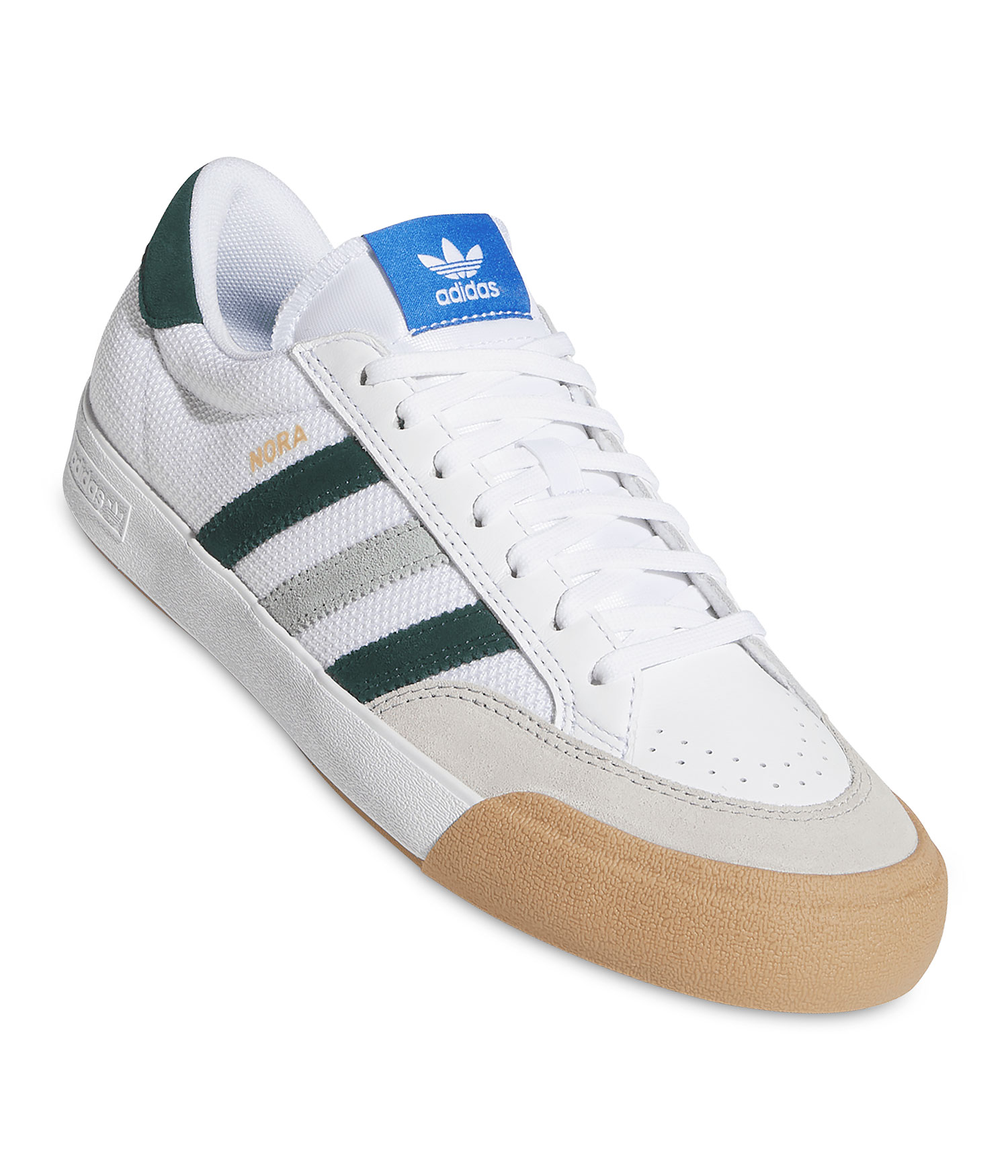 adidas Skateboarding Nora Schuh white aurora ivy wonder sage Herren US 7.5