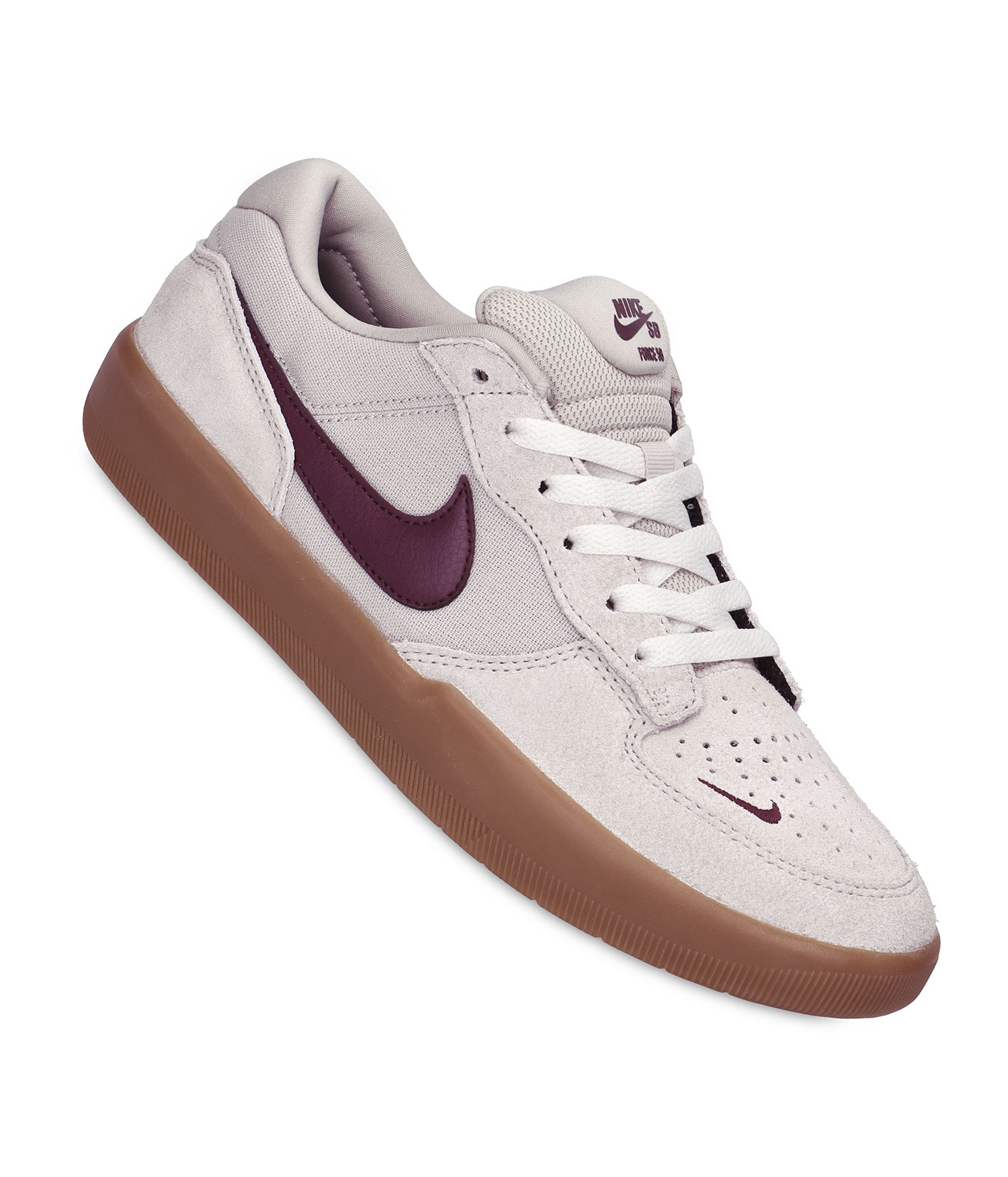 Nike SB Force 58 Schuh cream II burgundy crush gum ligh Herren US 8