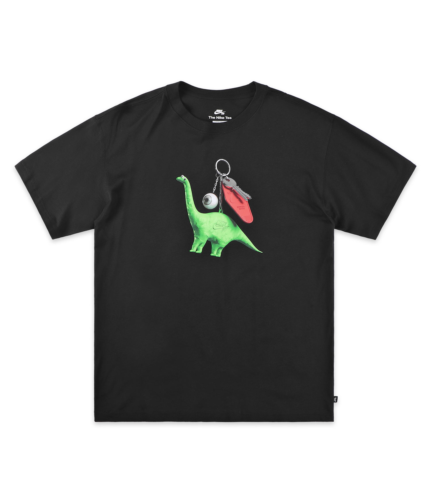 Nike SB Logo T-Shirt black green Herren XS