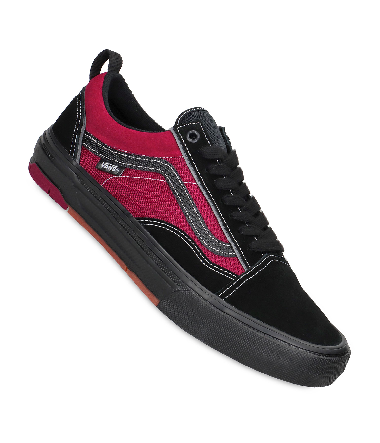 Vans Skate Old Skool Wafflecup Schuh black red Herren US 13