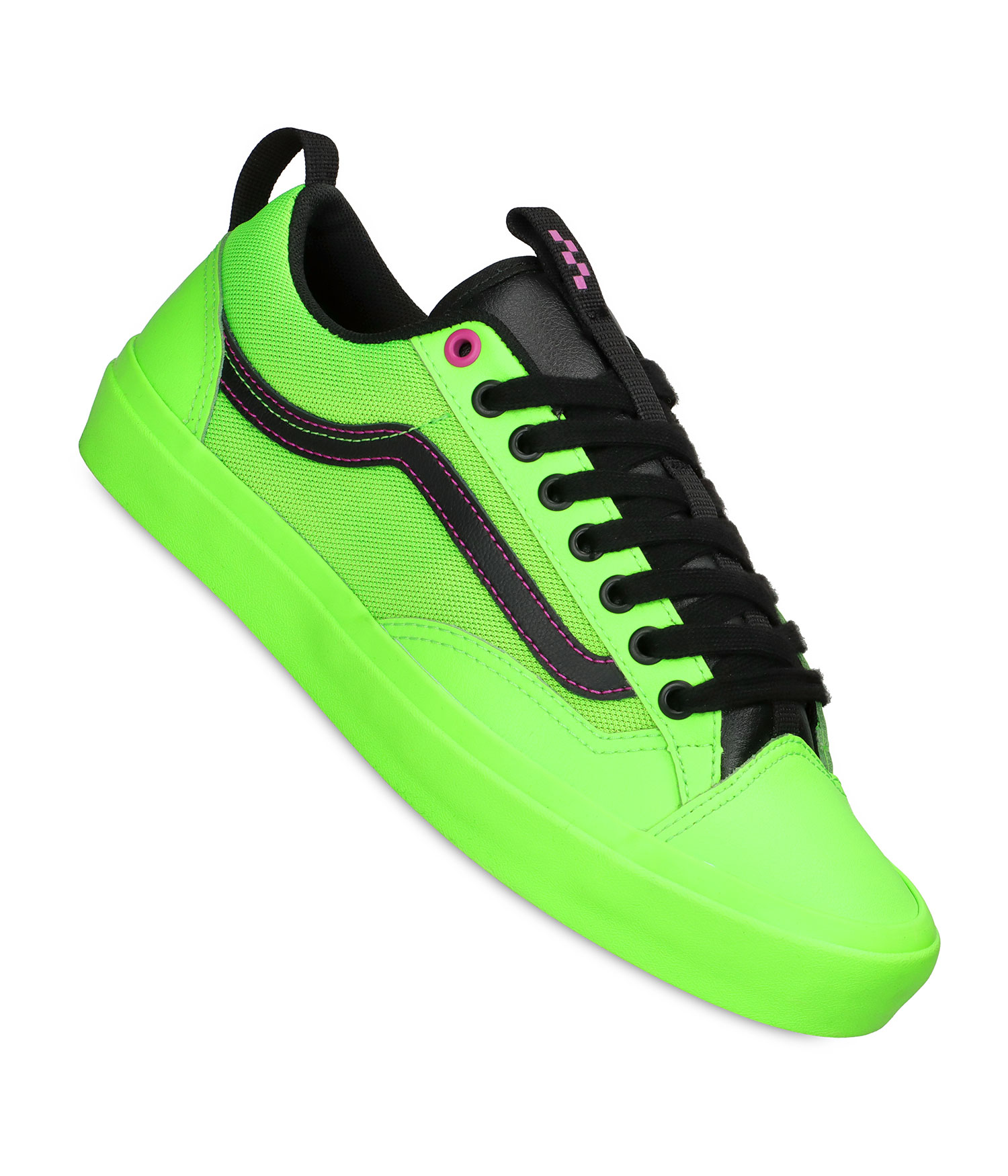 Vans Skate Old Skool 36+ Schuh acid airbrush black green gecko Herren US 9