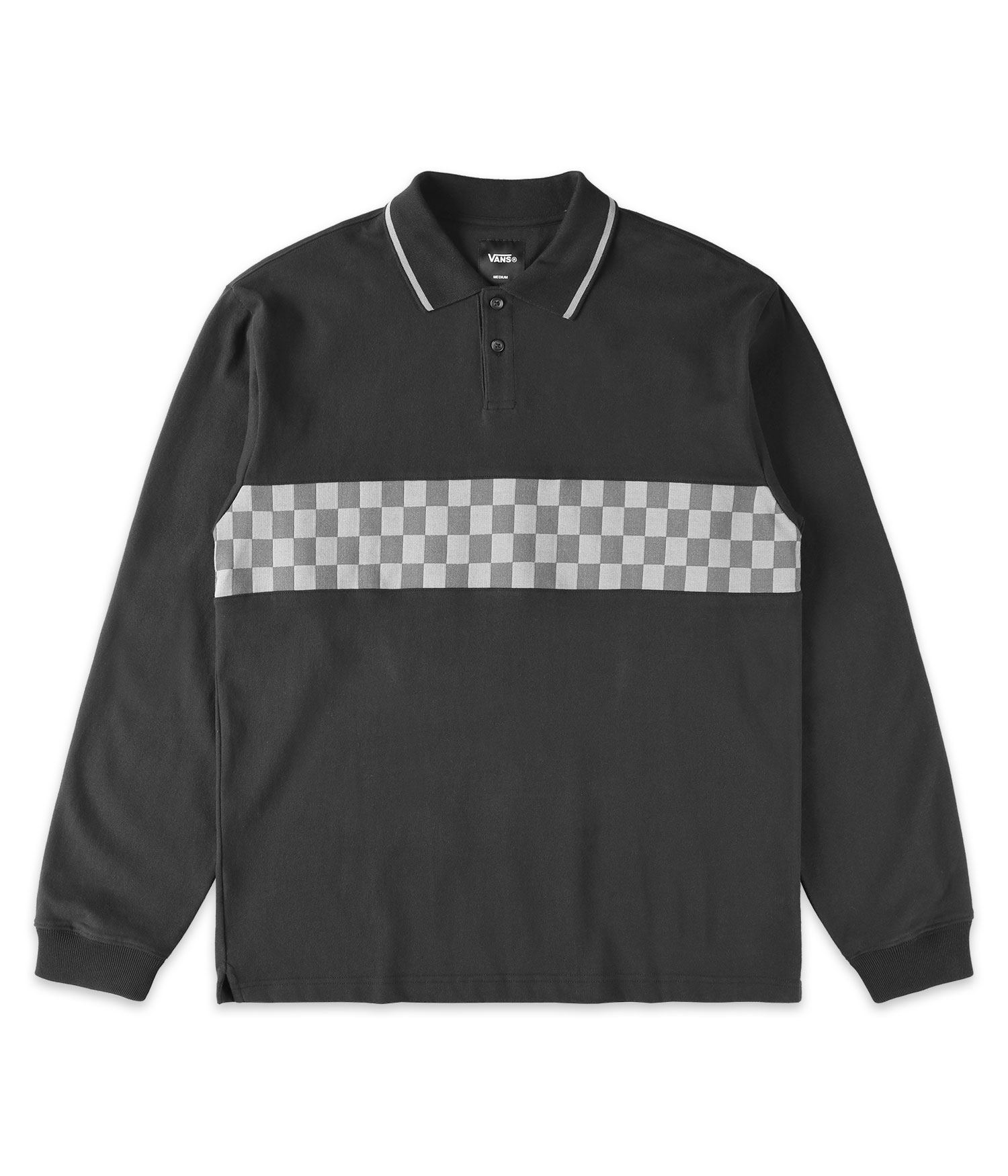 Vans Medford Checkerboard Polo-Shirt black Herren L