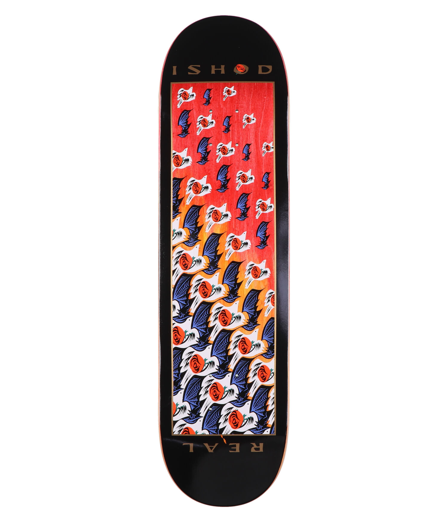 Real Ishod Metamorphosis Twin Tail 8.25" Skateboard Deck black