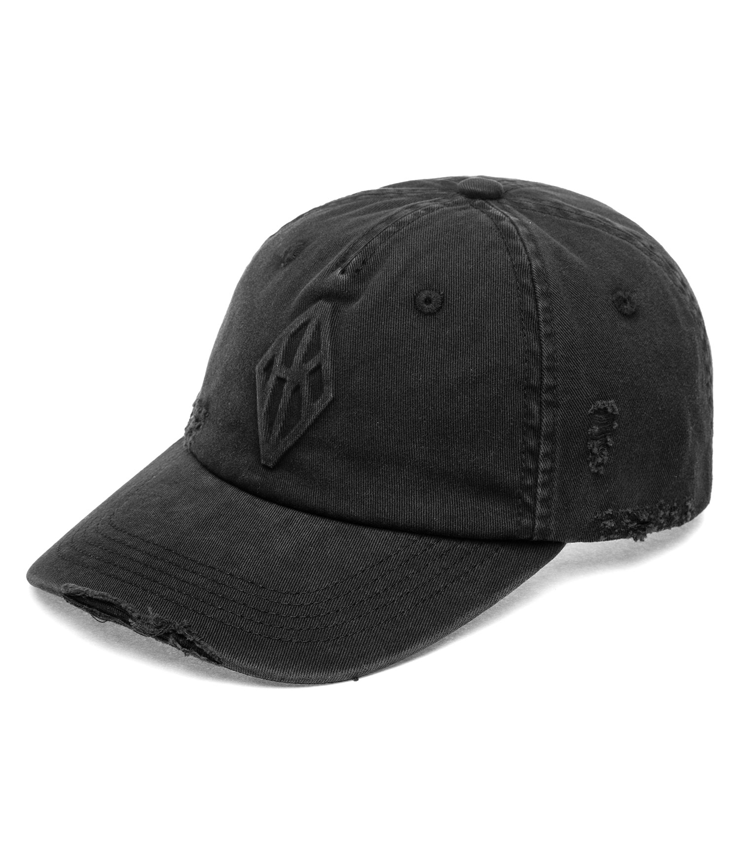 HAN KJØBENHAVN Embossed Diamond Cap faded black