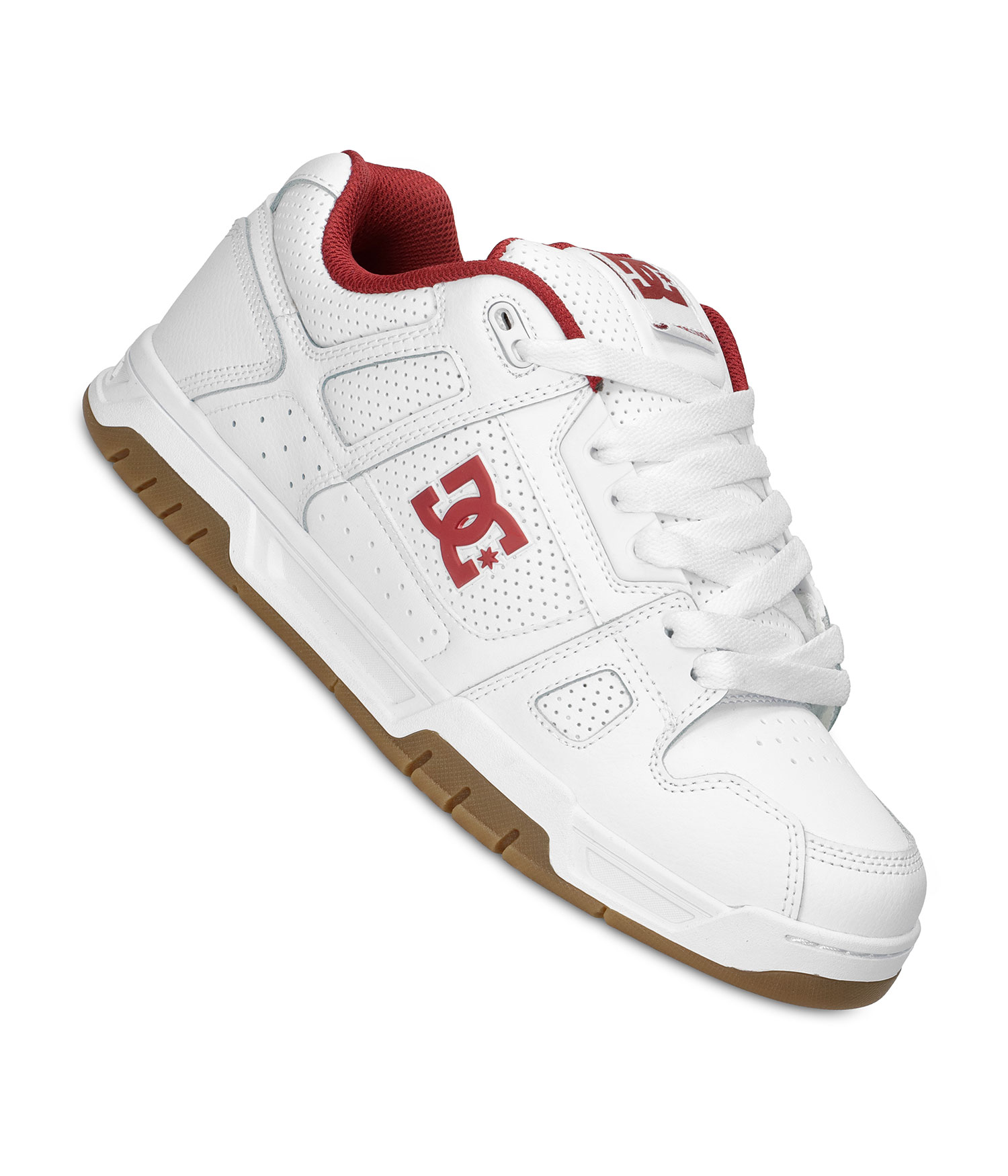 DC Stag Schuh white brick red gum Herren US 7