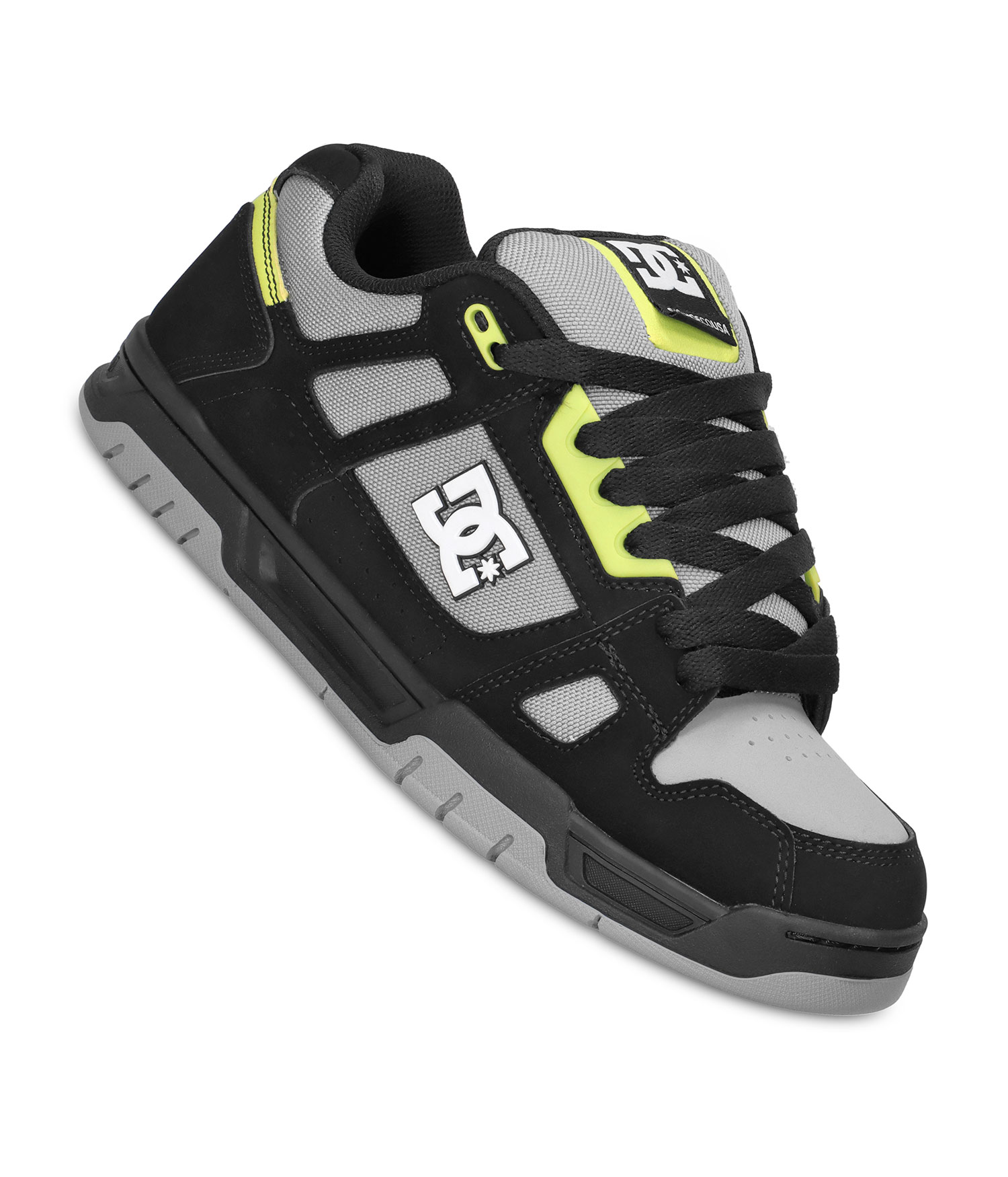 DC Stag Schuh black grey lime Herren US 7.5