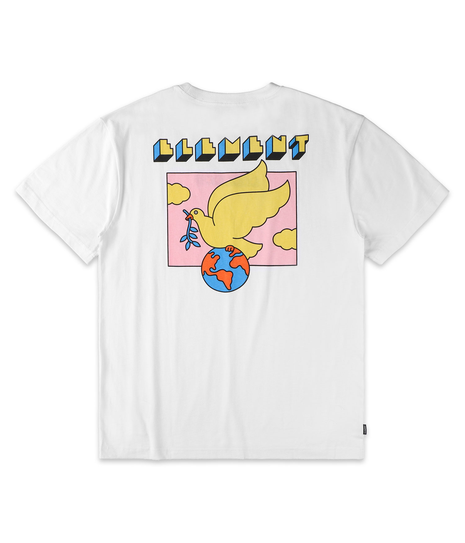 Element World Peace T-Shirt optic white Herren L
