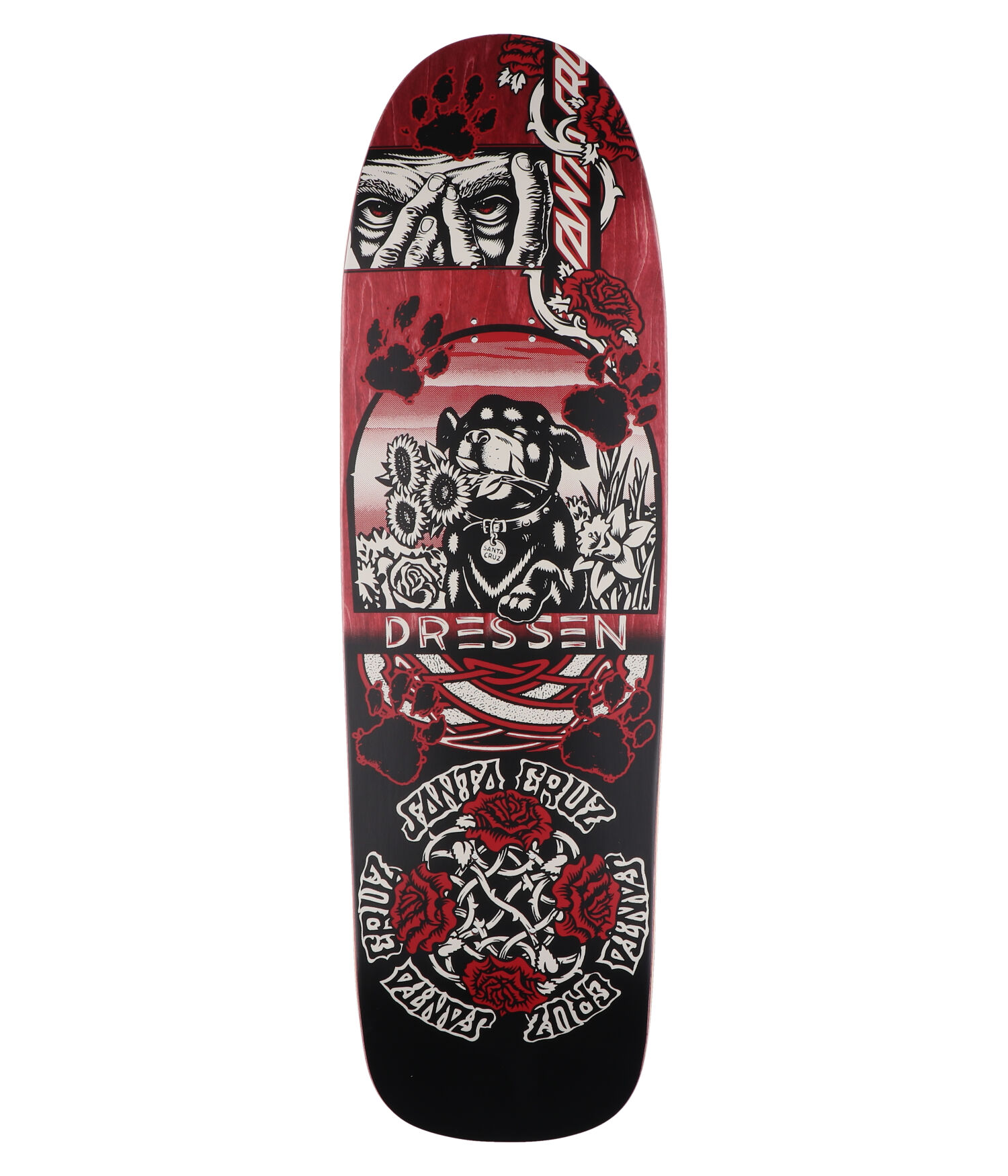 Santa Cruz Dressen Evo Shaped 9.3" Skateboard Deck multi