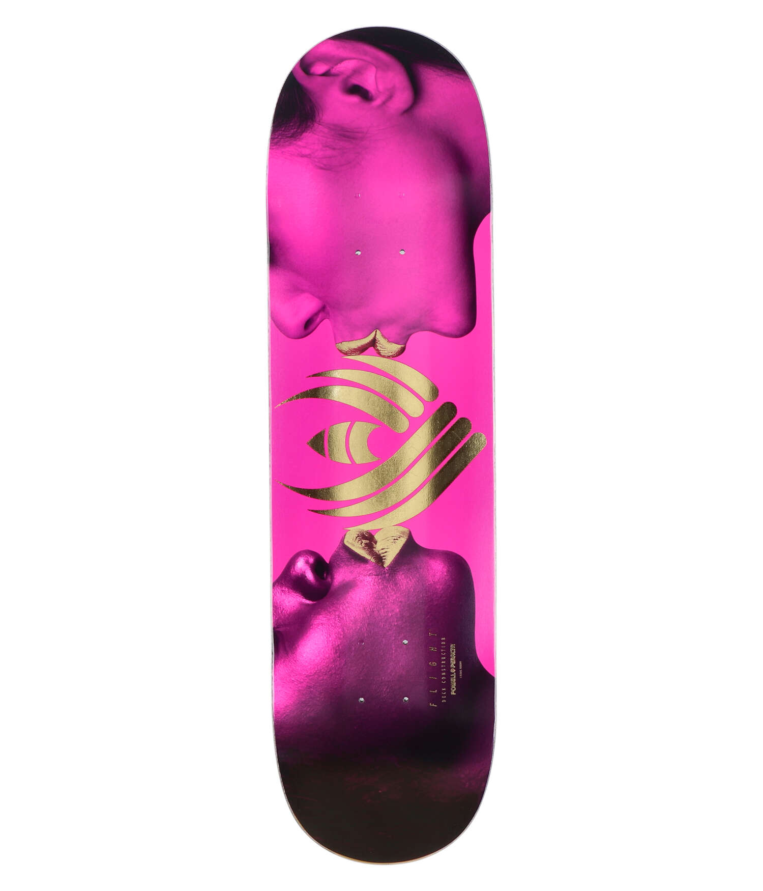 Powell-Peralta Kiss Flight Shape 243 8.25" Skateboard Deck pink gold