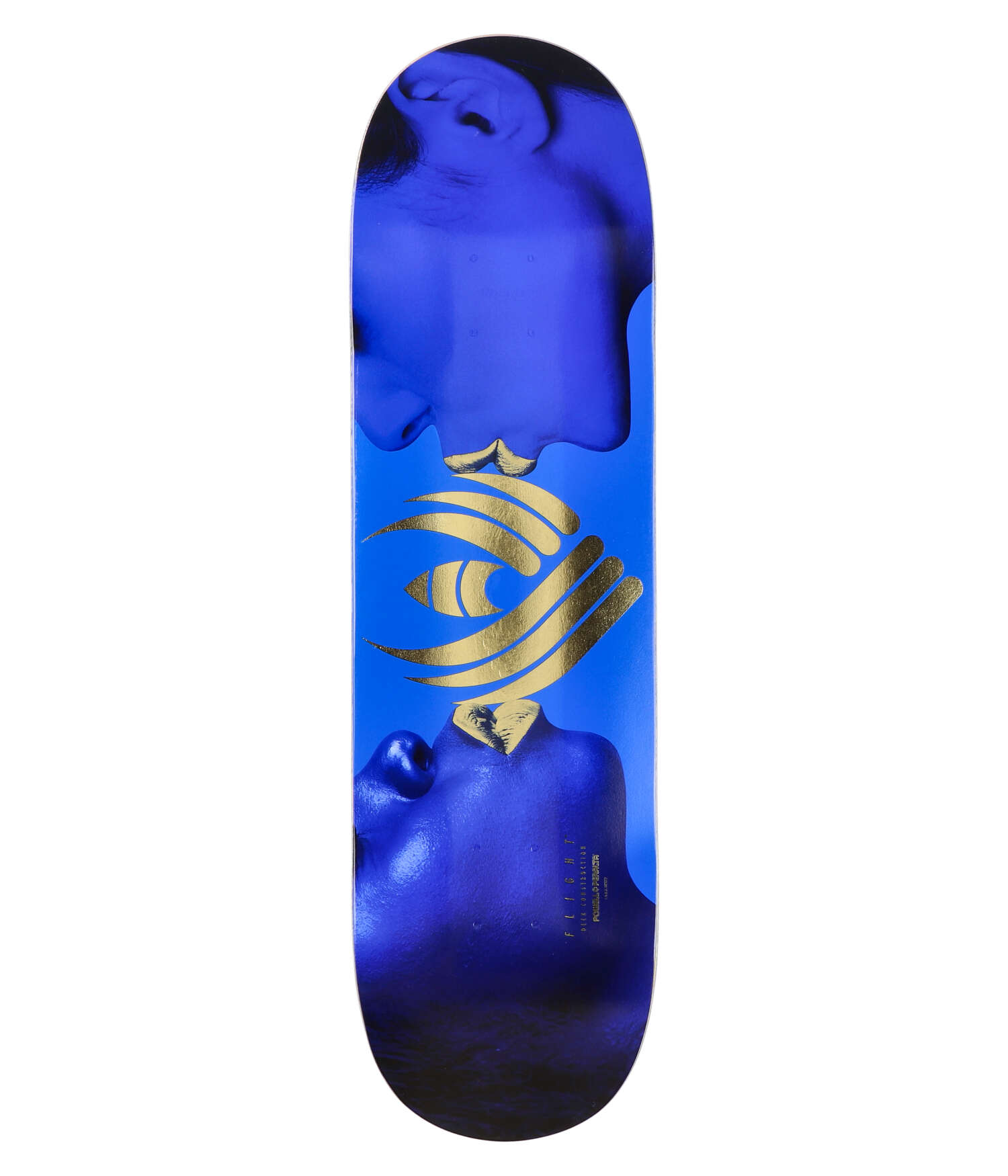 Powell-Peralta Kiss Flight Shape 244W 8.63" Skateboard Deck blue gold