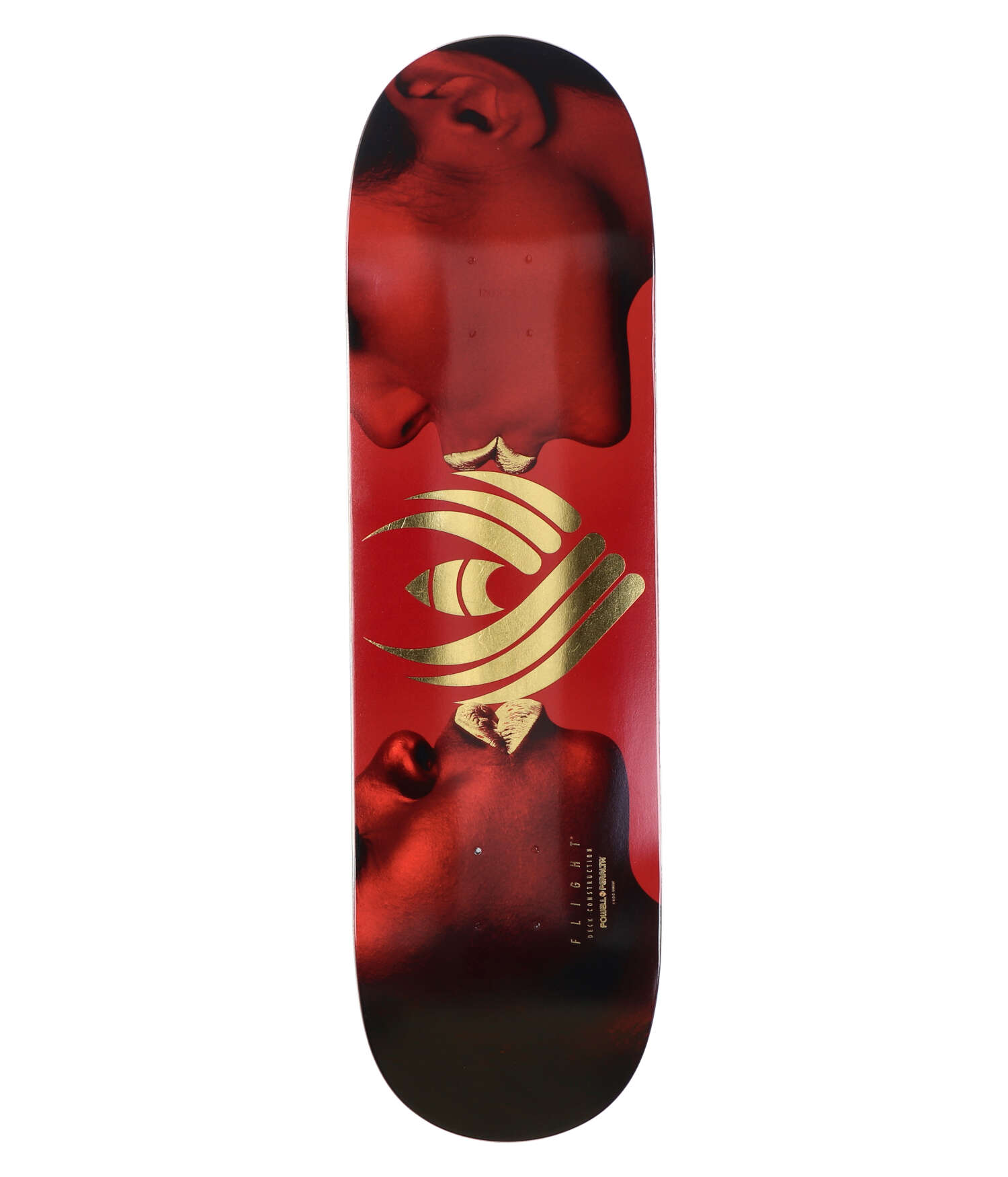 Powell-Peralta Kiss Flight Shape 308 8.75" Skateboard Deck burgundy gold