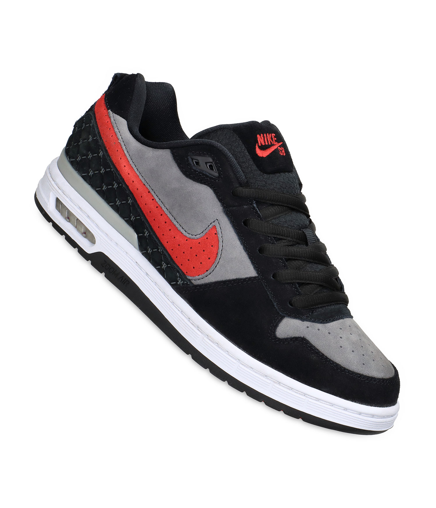 Nike SB Paul Rodriguez Zoom Air Low Schuh black varsity red flint grey bla Herren US 9.5