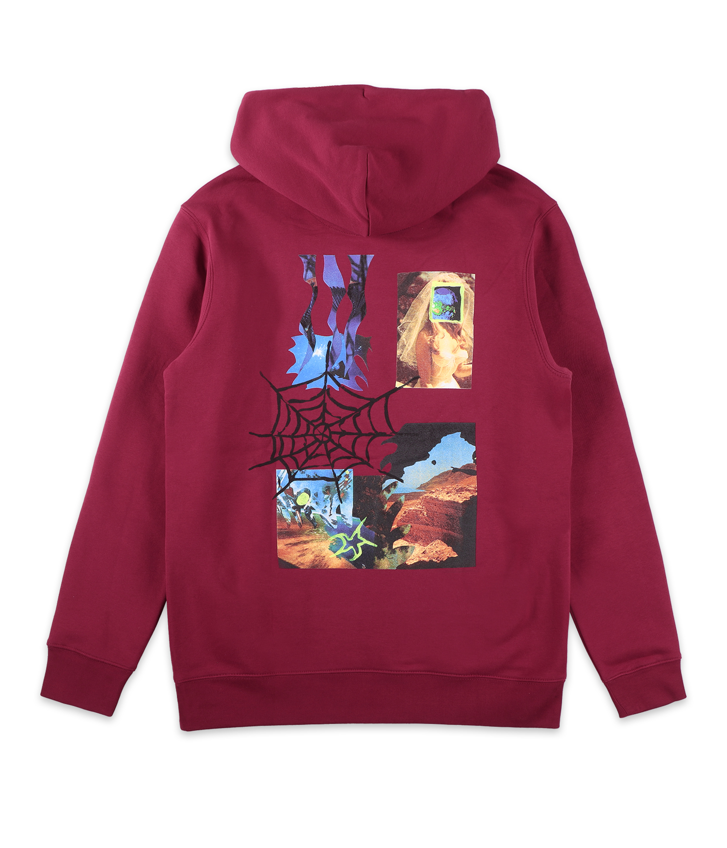 Poetic Collective Bride Collage Hoodie red Herren XL