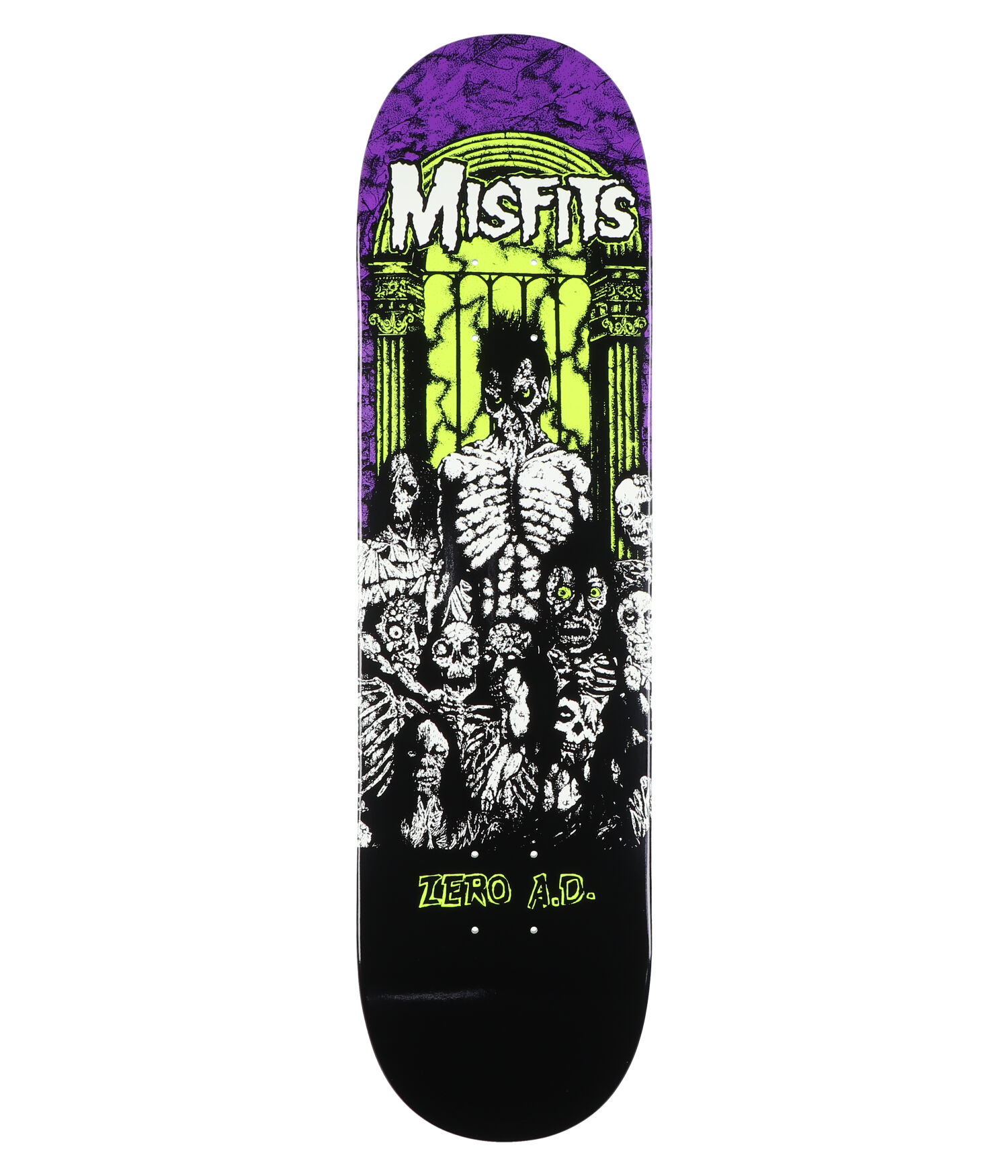 Zero x Misfits Earth A.D. 8.25" Skateboard Deck gitd