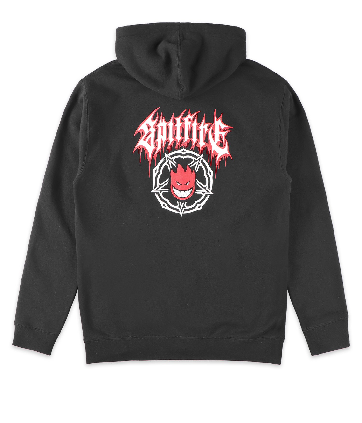 Spitfire Pentagram Drip Dbl Zip-Hoodie black red white Herren M
