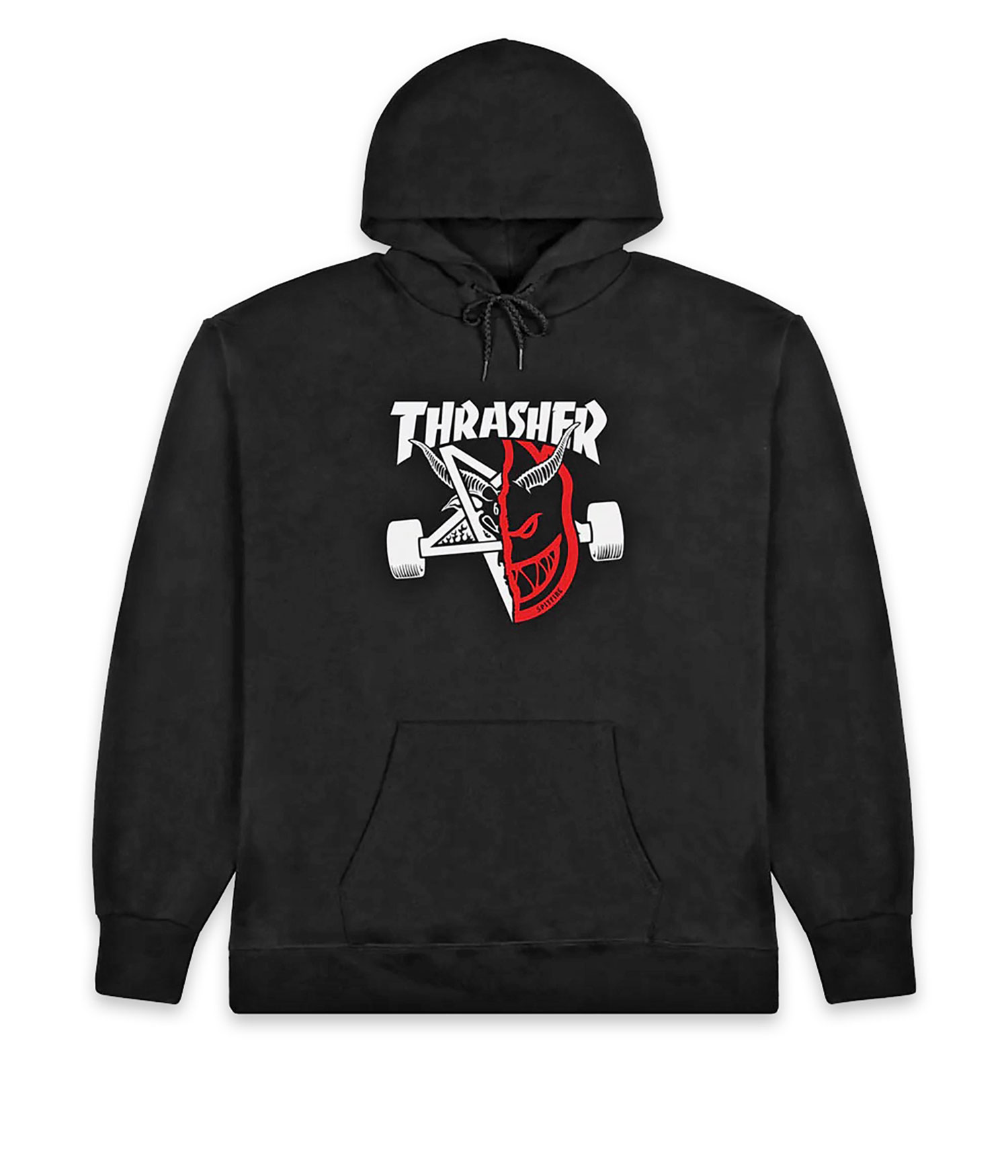 Thrasher x Spitfire Thrash & Burn Hoodie black Herren L