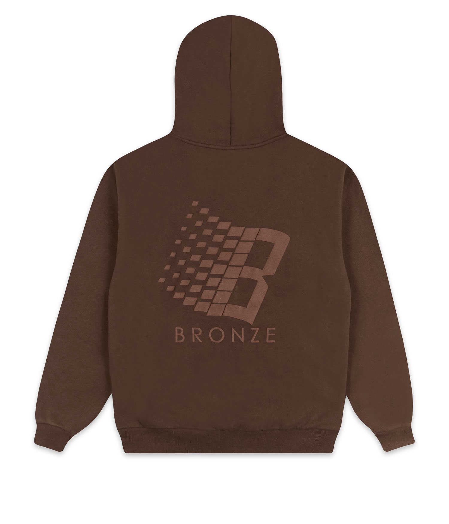 Bronze 56k B Logo Puff Print Hoodie brown Herren L