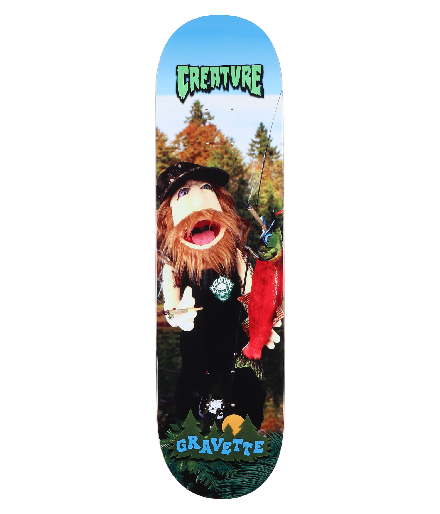 Creature Gravette Fuzzy Creature Fiends Pro 8.3" Skateboard Deck multi