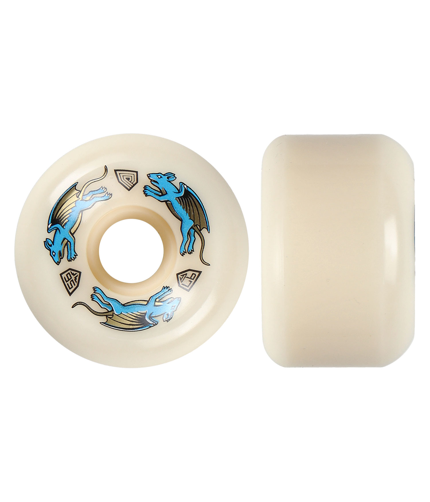 Powell-Peralta Dragons Nano Rat AV6 Asymmetrical Medium Ride Rollen offwhite