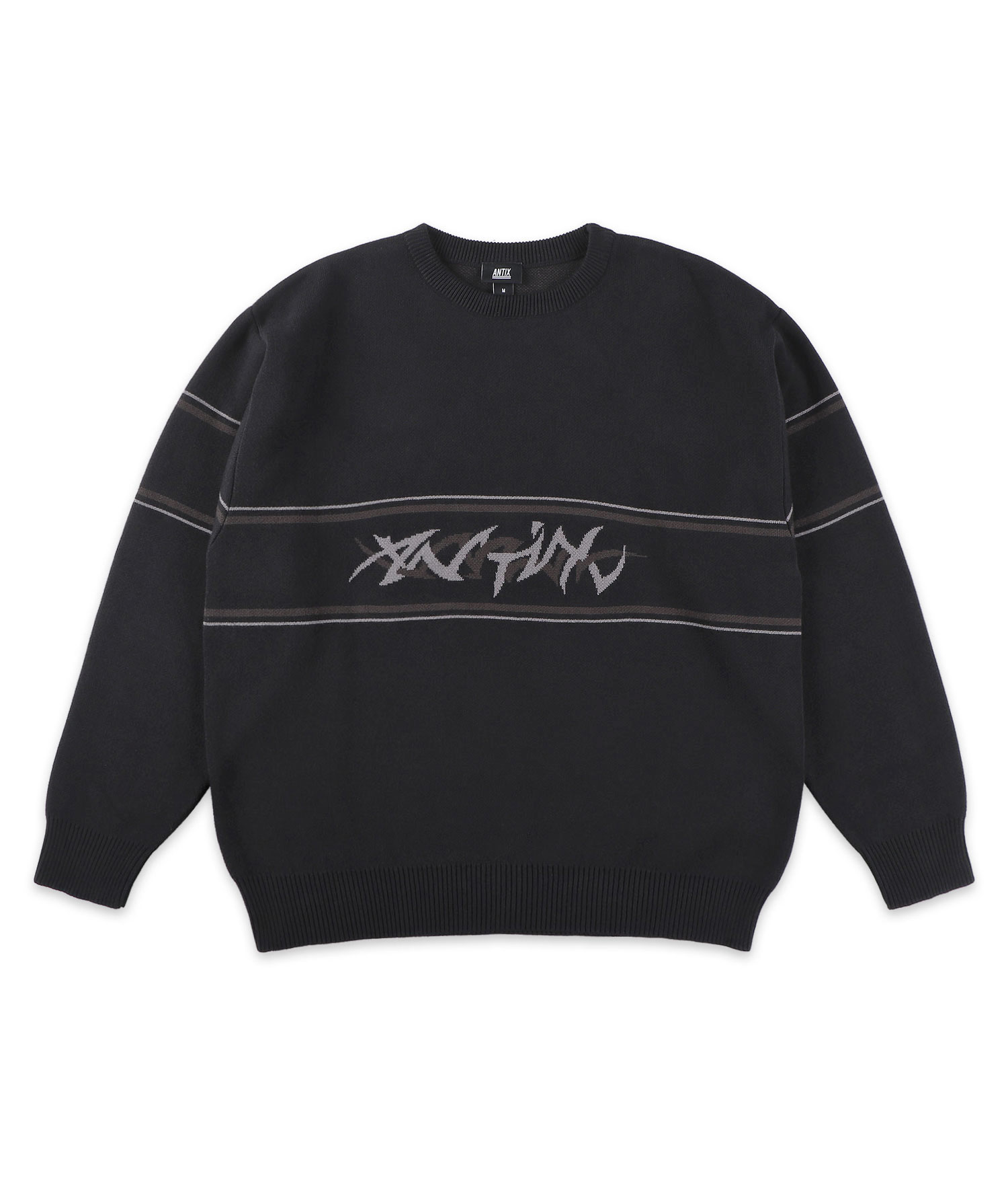 Antix Tribus Knit Sweatshirt black Herren XS