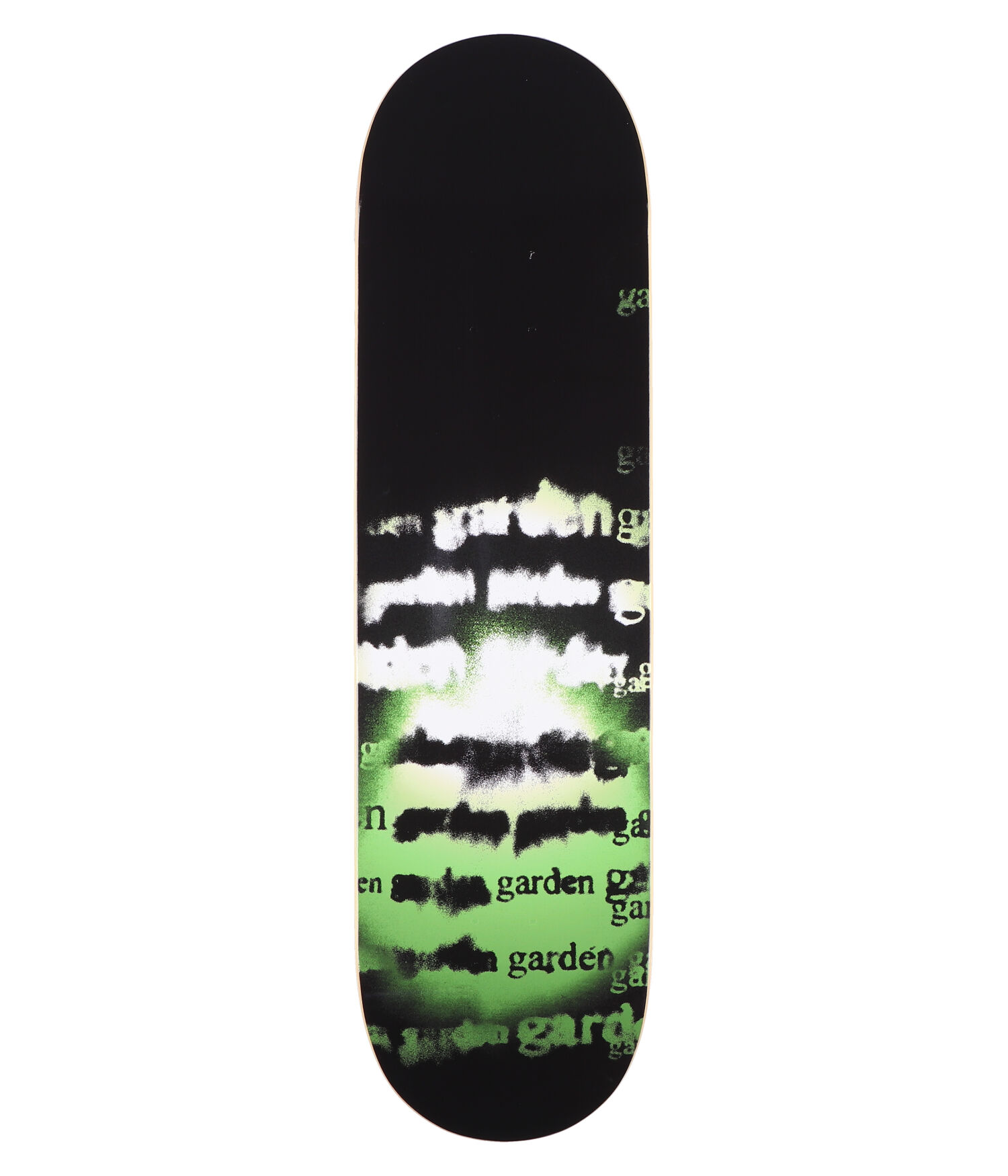 Garden Wells 8.375" Skateboard Deck black green