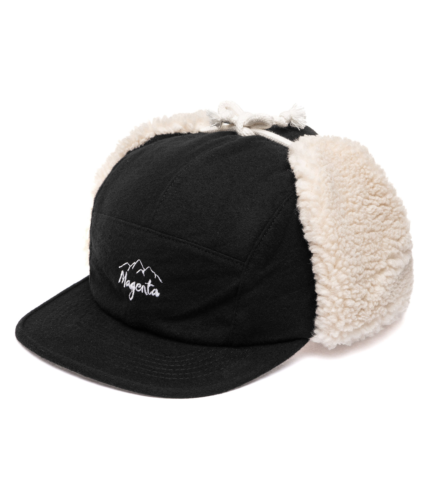Magenta MTN Flaps 5 Panel Cap black