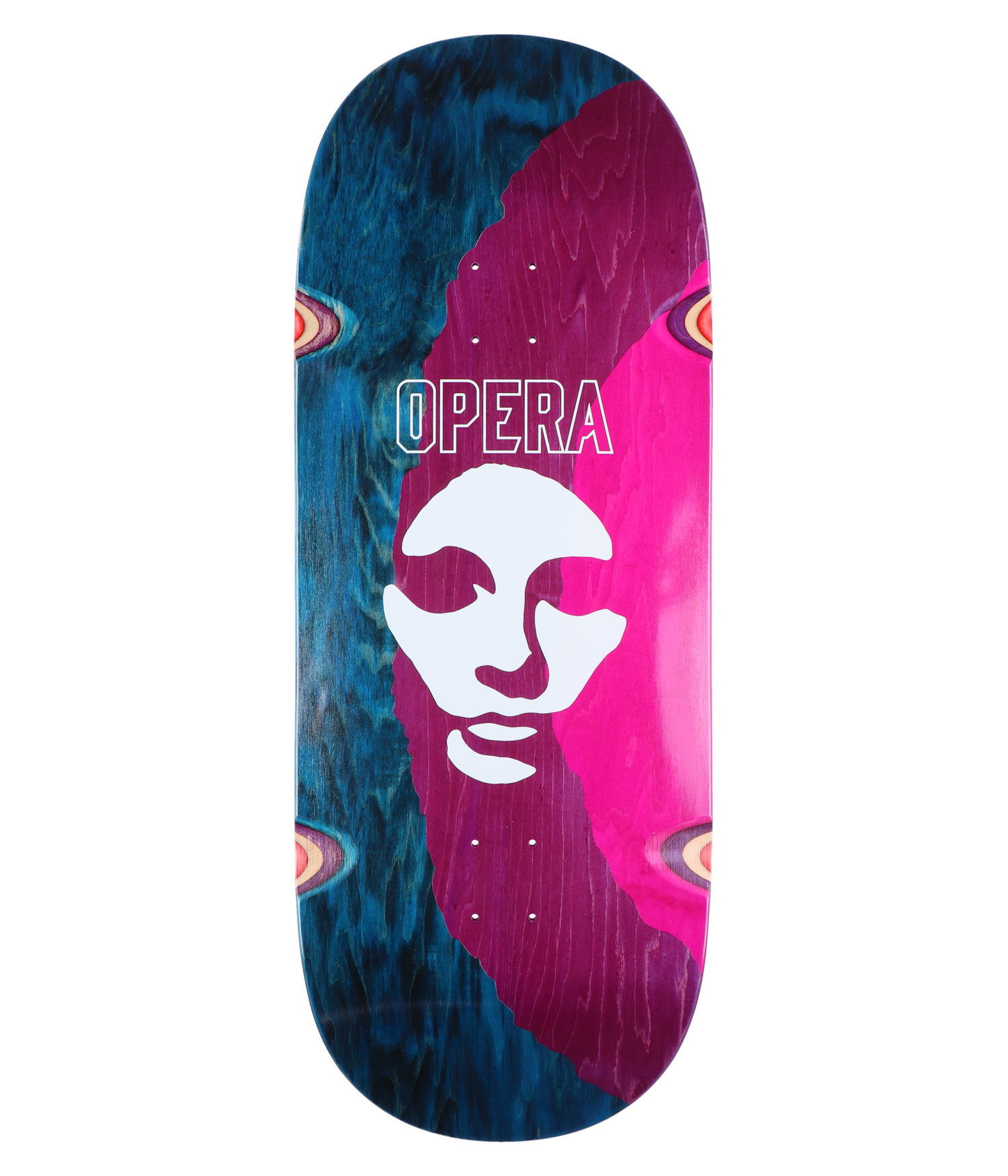 Opera Triple Torn Big Mask 12" Skateboard Deck multi