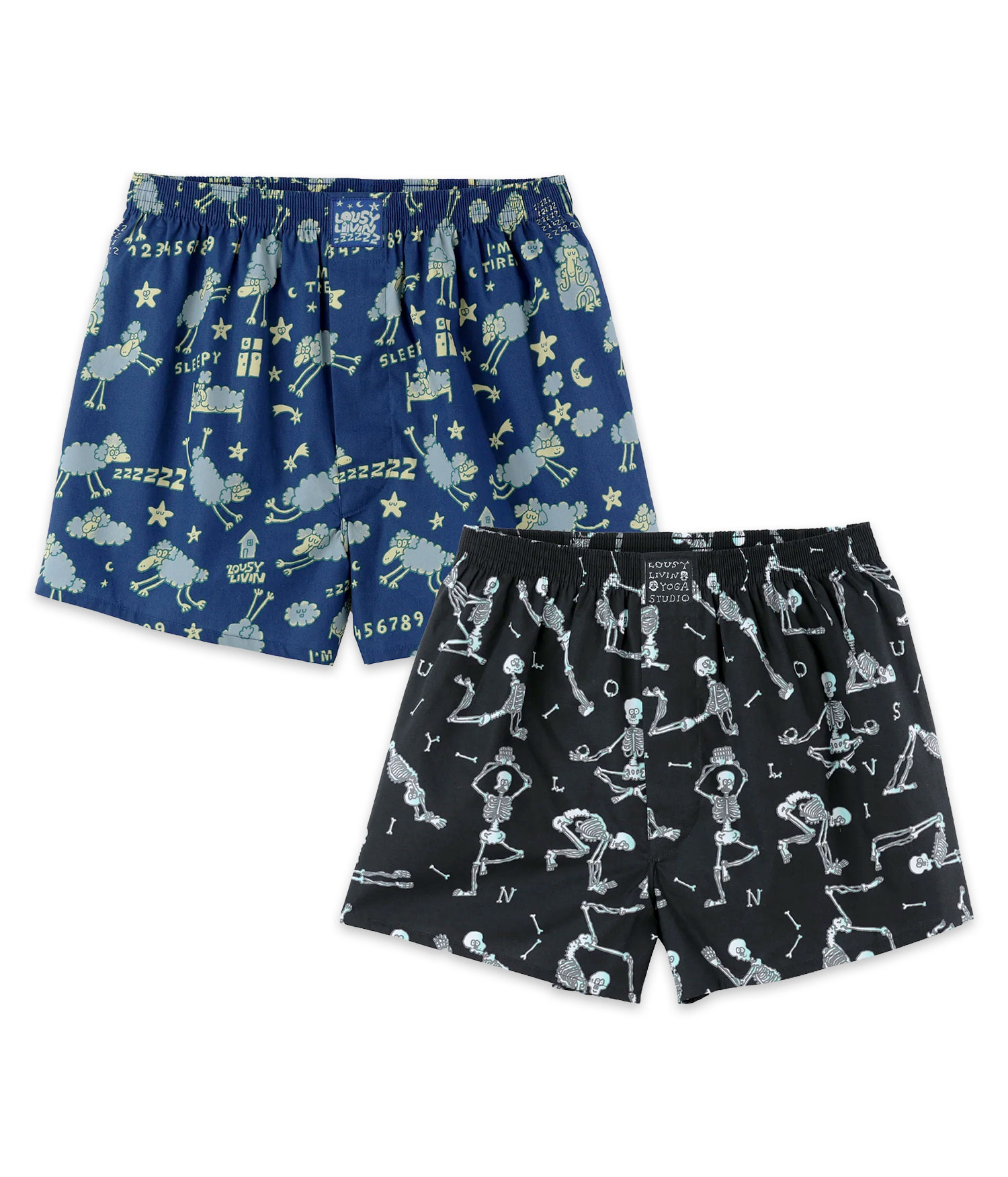 Lousy Livin Sheep & Yoga Boxershorts purify
