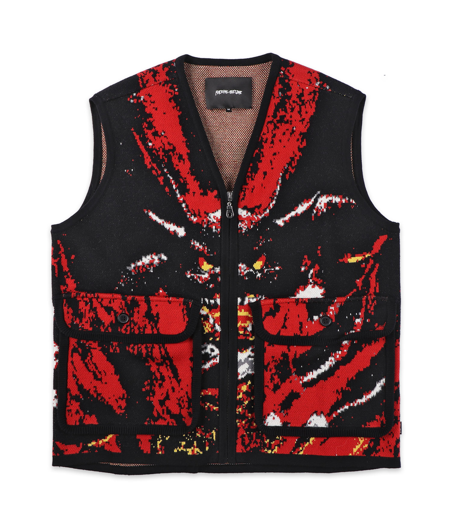Fucking Awesome Better Half Knitted Utility Weste aop Herren L
