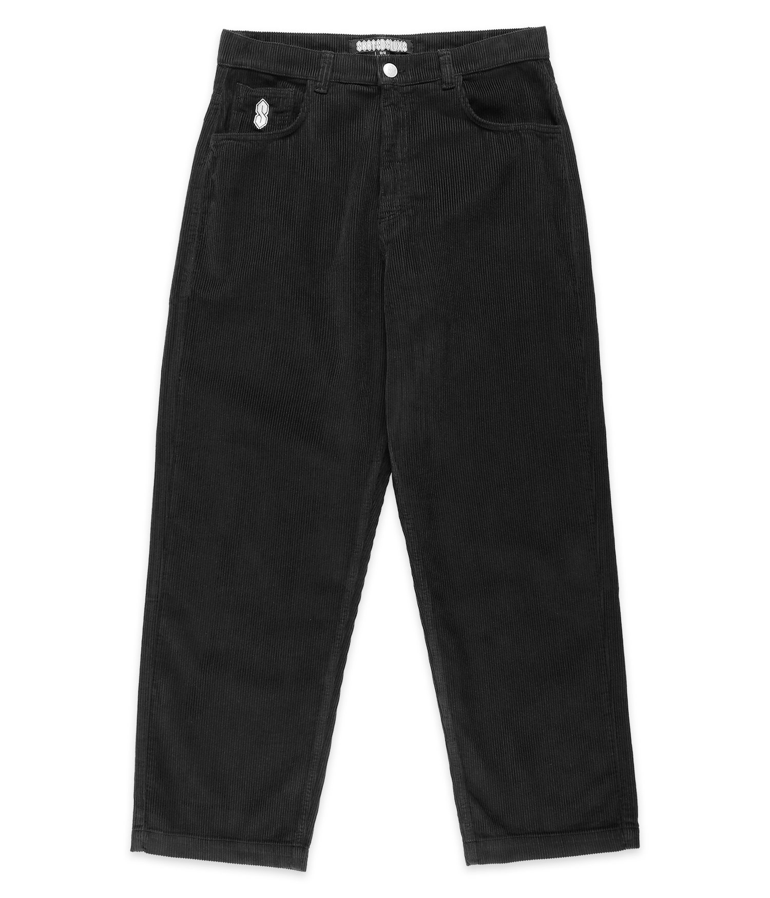skatedeluxe Mystery Baggy Corduroy Hose black Herren W26 L28